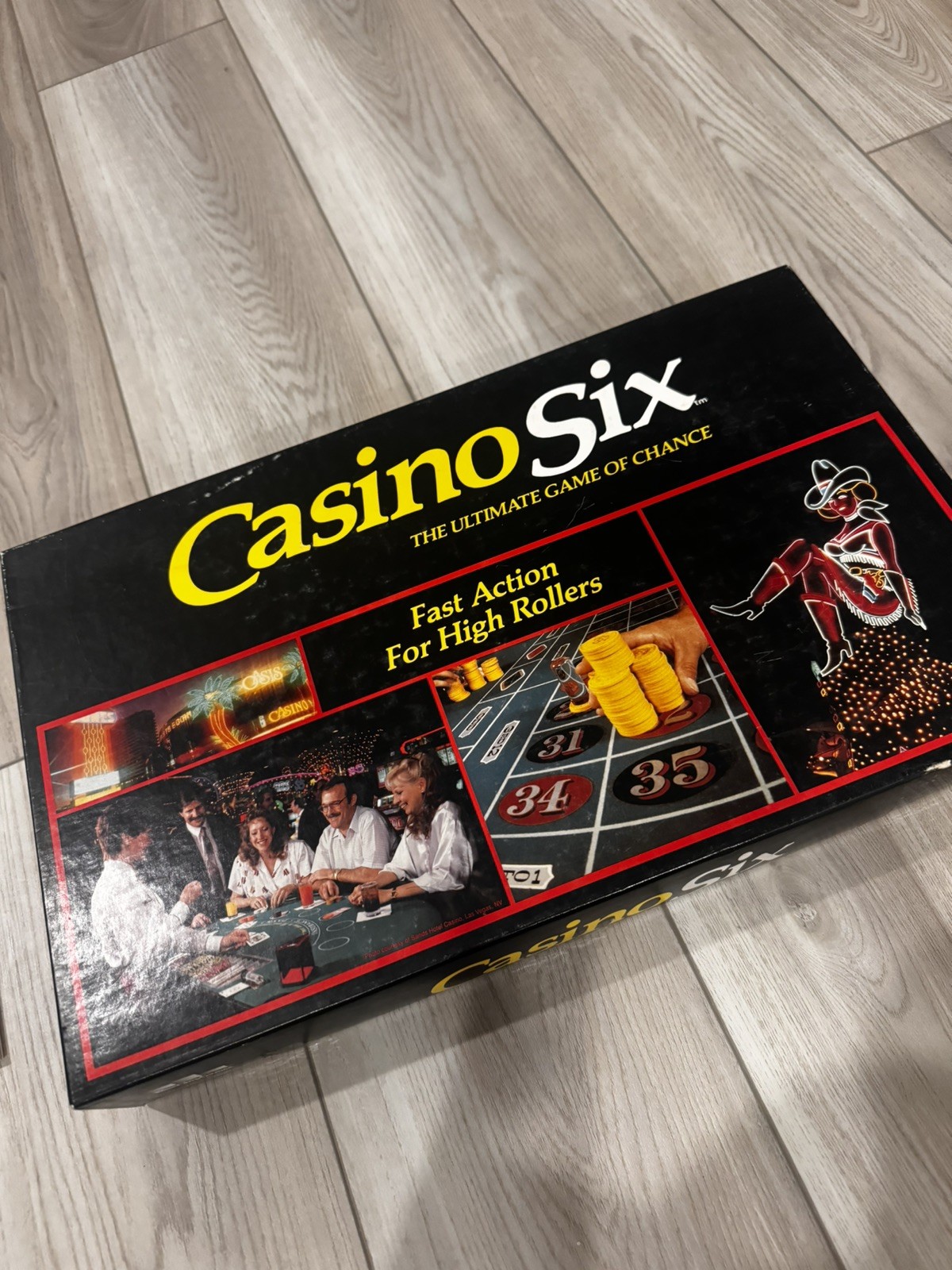 Vintage 1989 Casino Six The Ultimate Game Of Chance Fast Action Family Edition