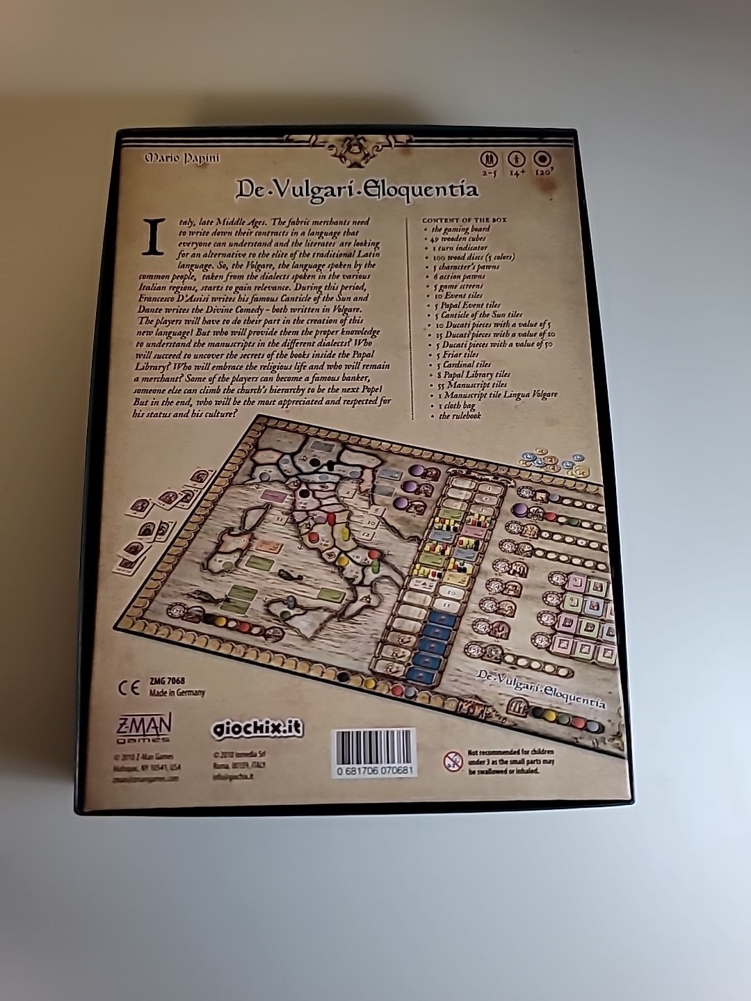 De Vulgari Eloquentia 2010, Z-Man Games, Pre-Owned