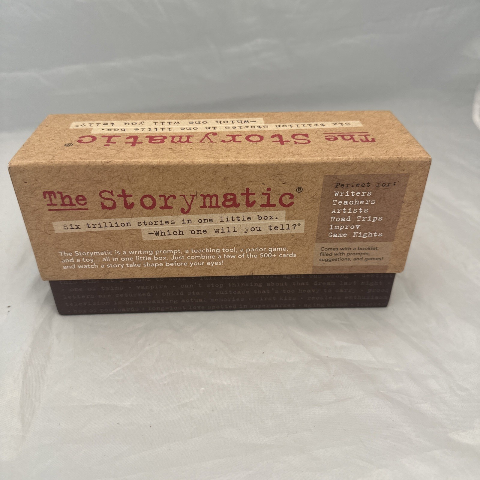 The Storymatic Game 2004 Six Trillion Stories Writing Prompt Teaching Tool USA