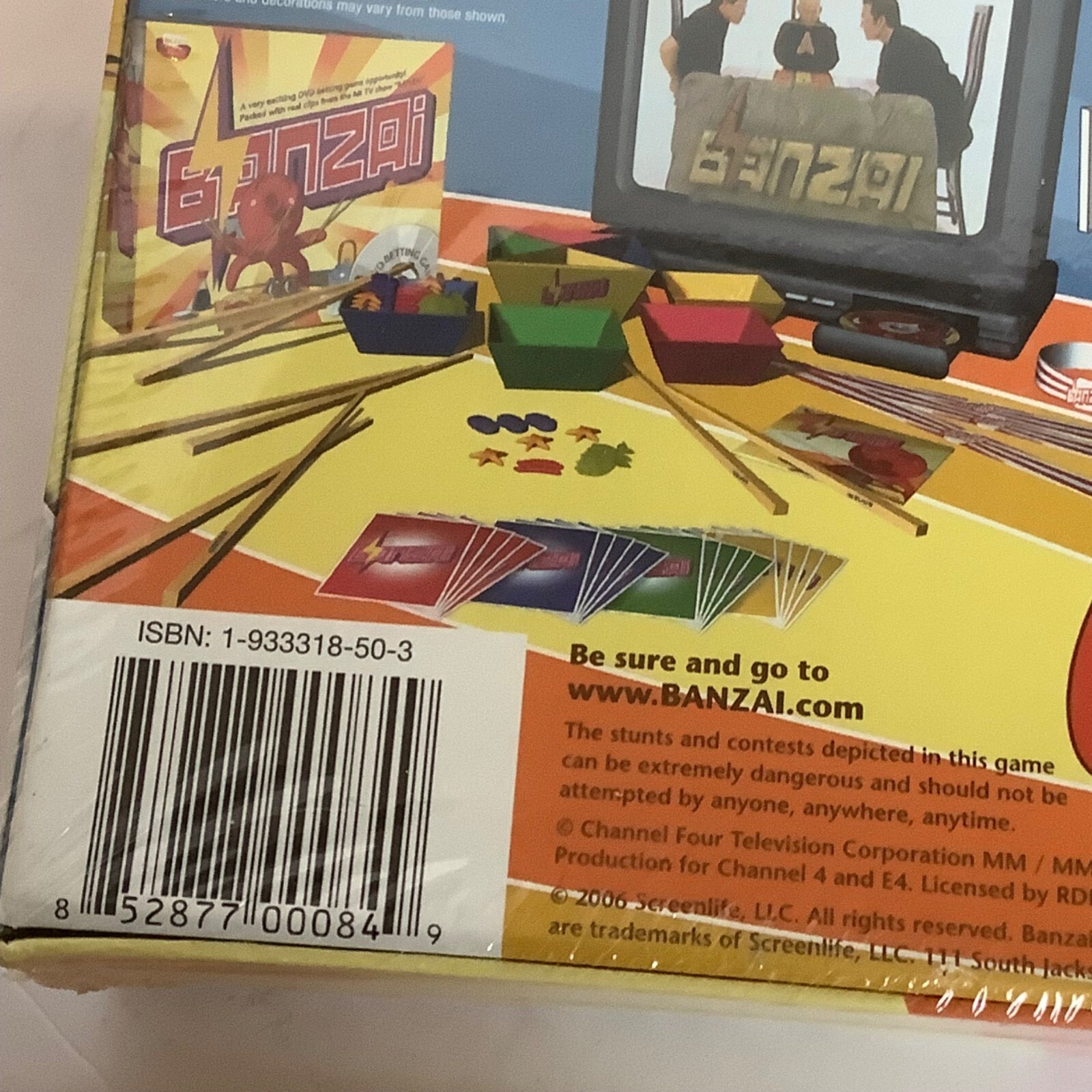 Banzai The DVD Betting Game Hit TV Show Age 16+ Sushi Characters Party Fun NEW