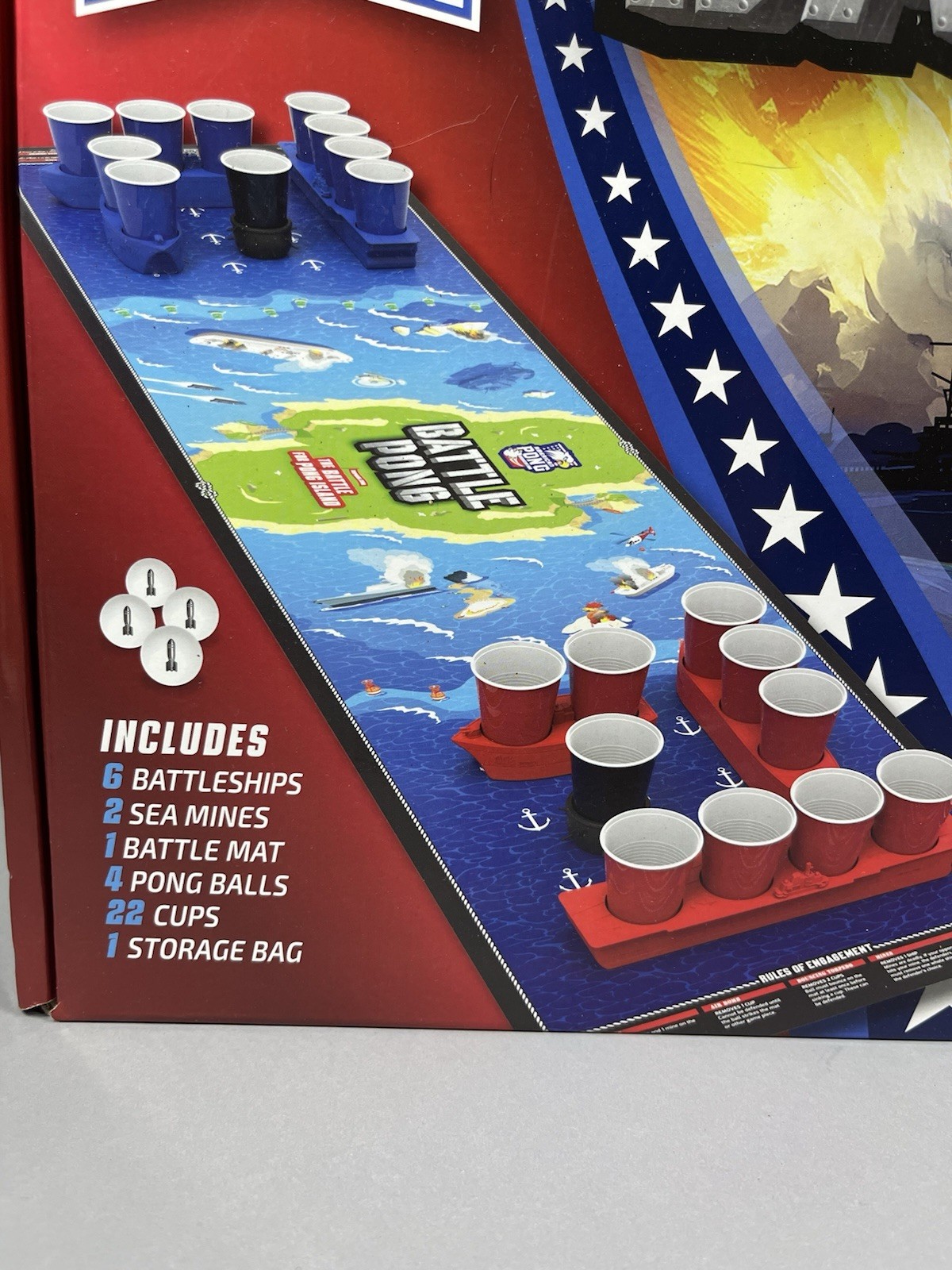 Beer Pong Battleship Battle Pong Tabletop Party Game USA 250 Limited Edition