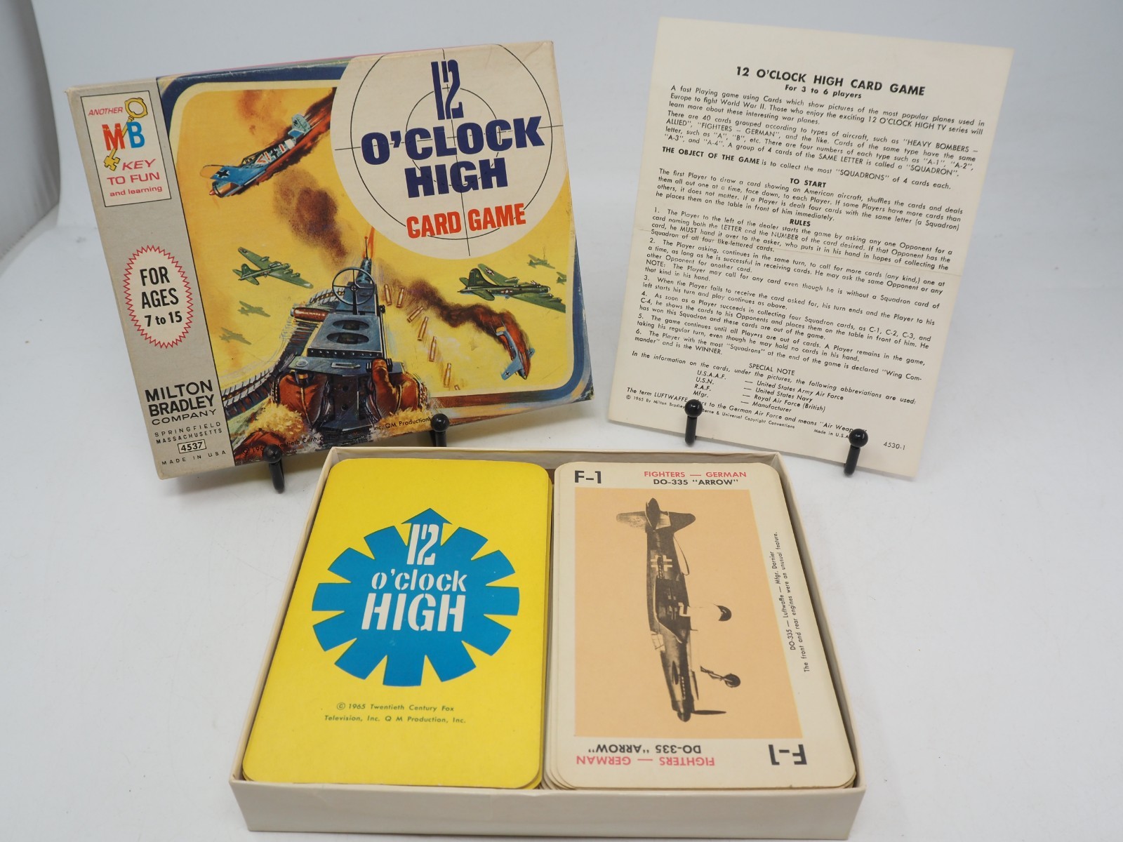 Card Game 12 O’clock High by Milton Bradley 1965 Vintage Complete