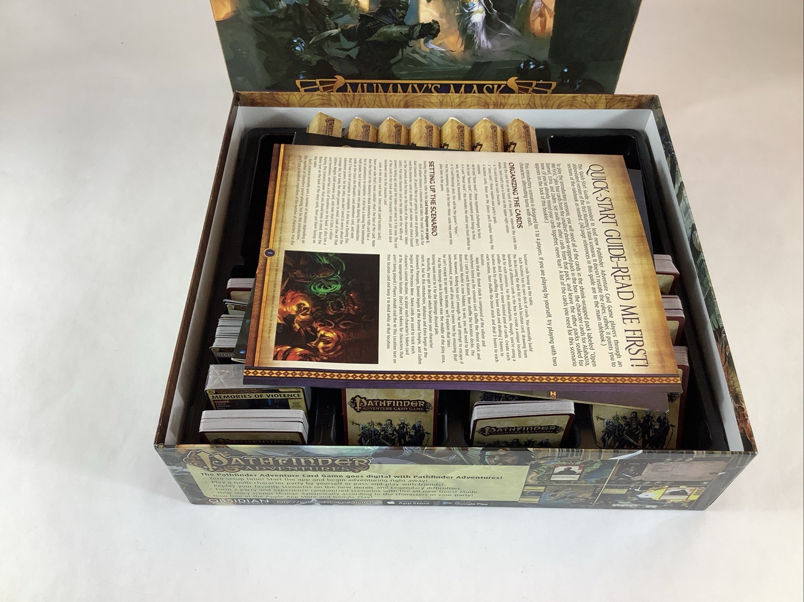 Pathfinder: Mummy’s Mask + Adventure Decks 1-6 Character Add-On Very Good