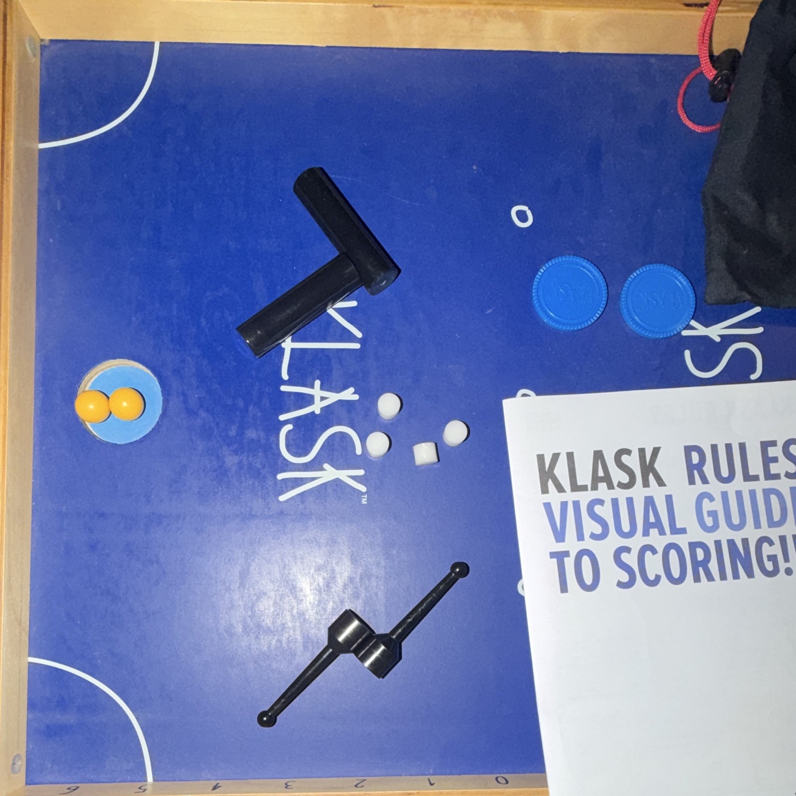 KLASK Magnetic Table Game Complete Set w/ Board Pieces Instructions, 2-Player 8+