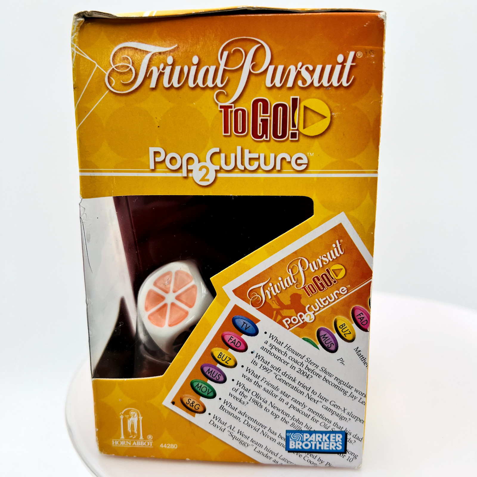 Trivial Pursuit To Go Pop Culture 2 New Sealed 2005 Parker Brothers Travel Game