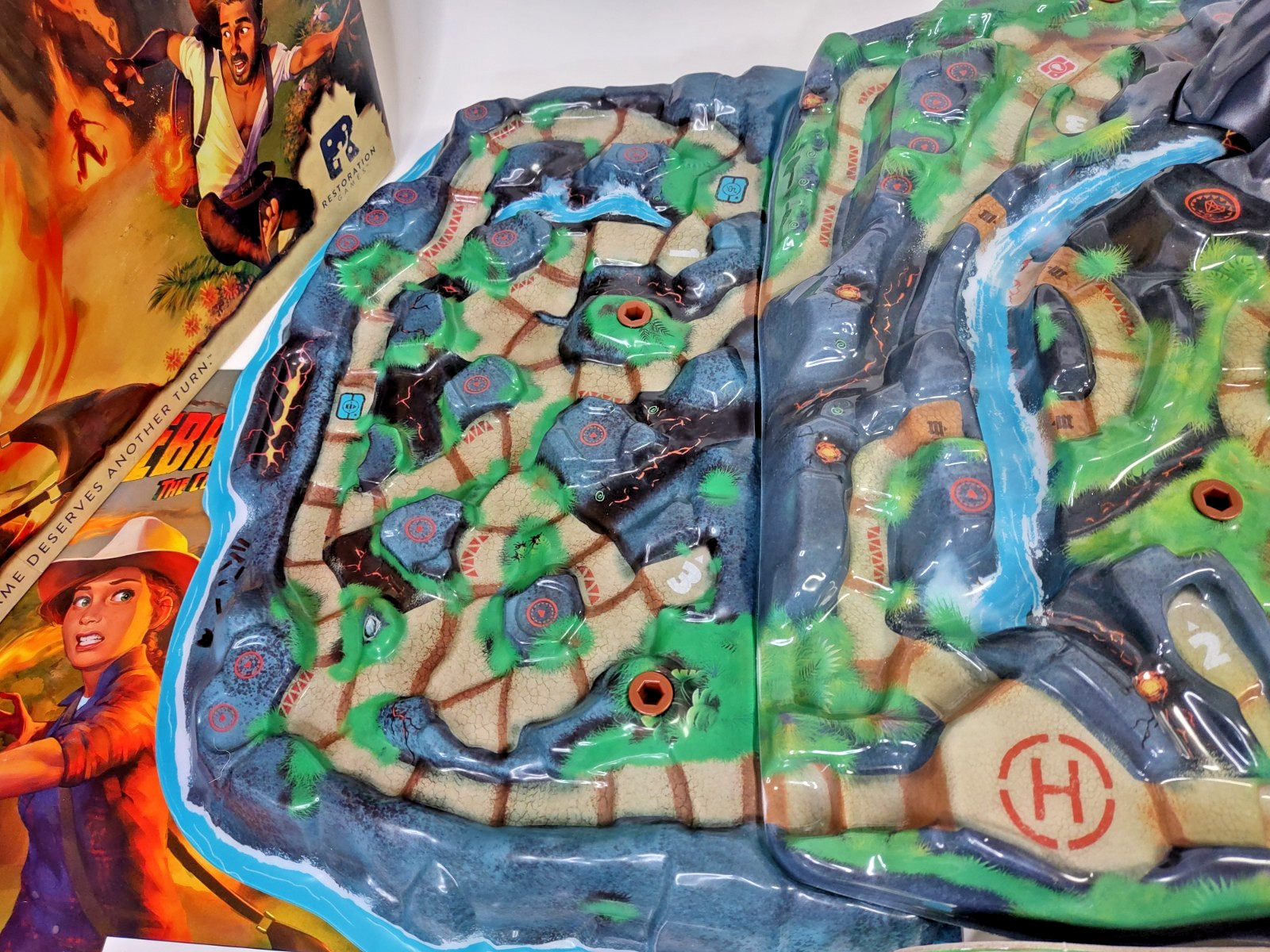 Fireball Island: The Curse of Vul-Kar Board Game, treasure trove,deluxe marbles