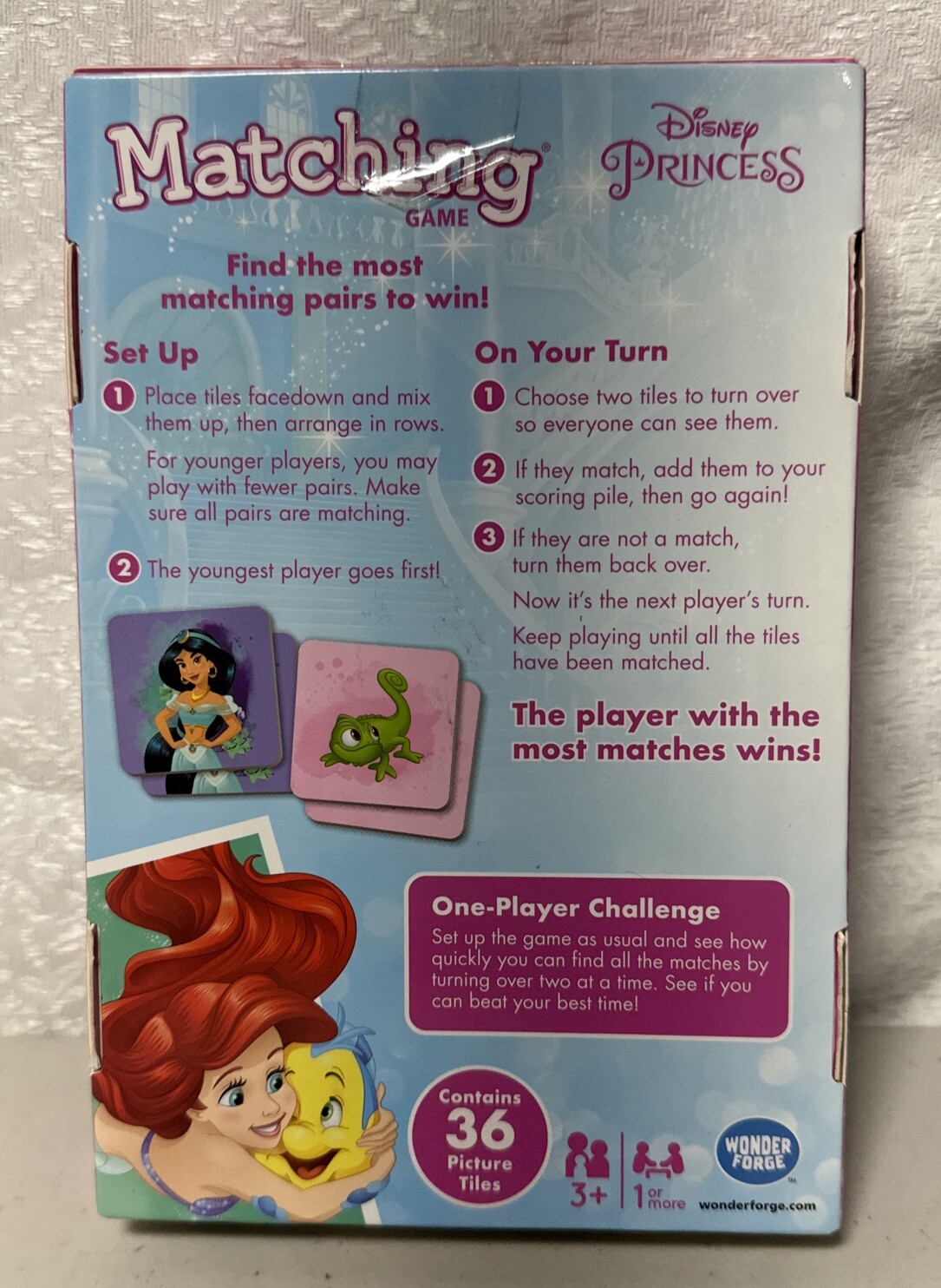 Wonder Forge Disney Princess Matching Game Little Mermaid U2