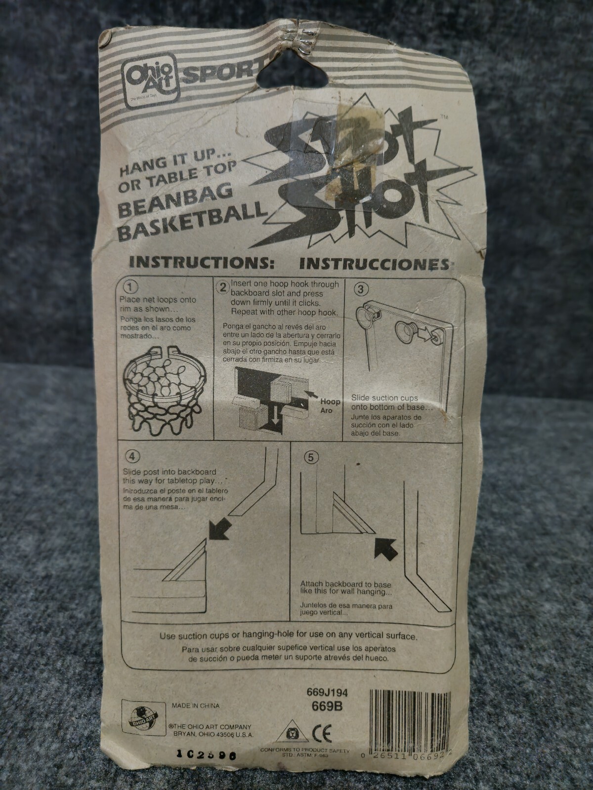 Vintage Grant Hill SPOT SHOT Table Top Beanbag Basketball