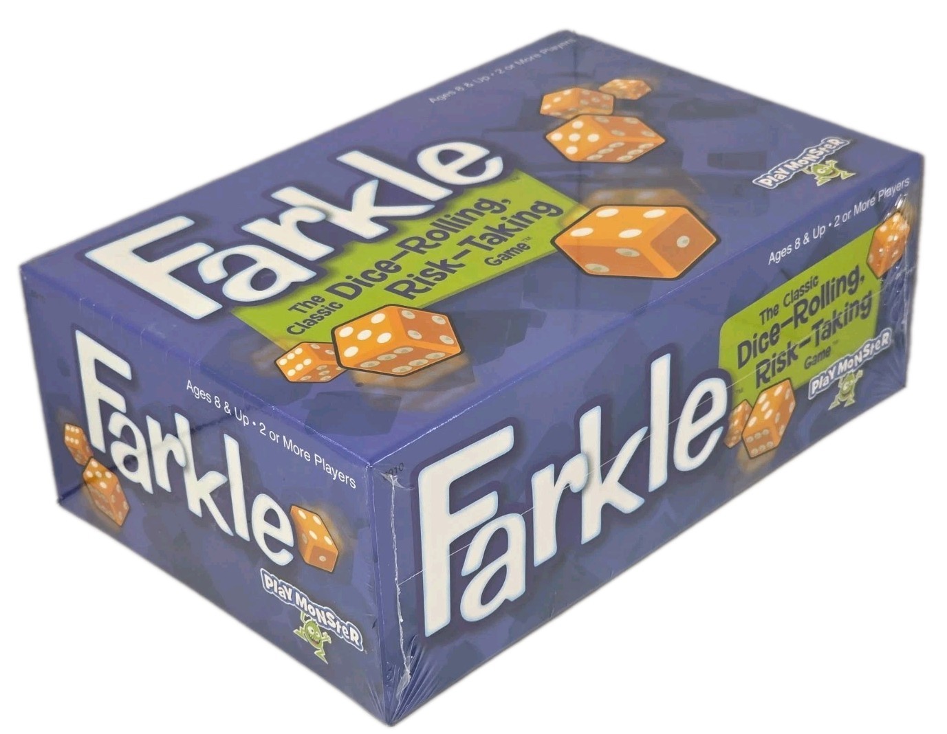 PlayMonster Farkle Dice Strategy Game Score Pad Shaker Cup 2+ Players 8+