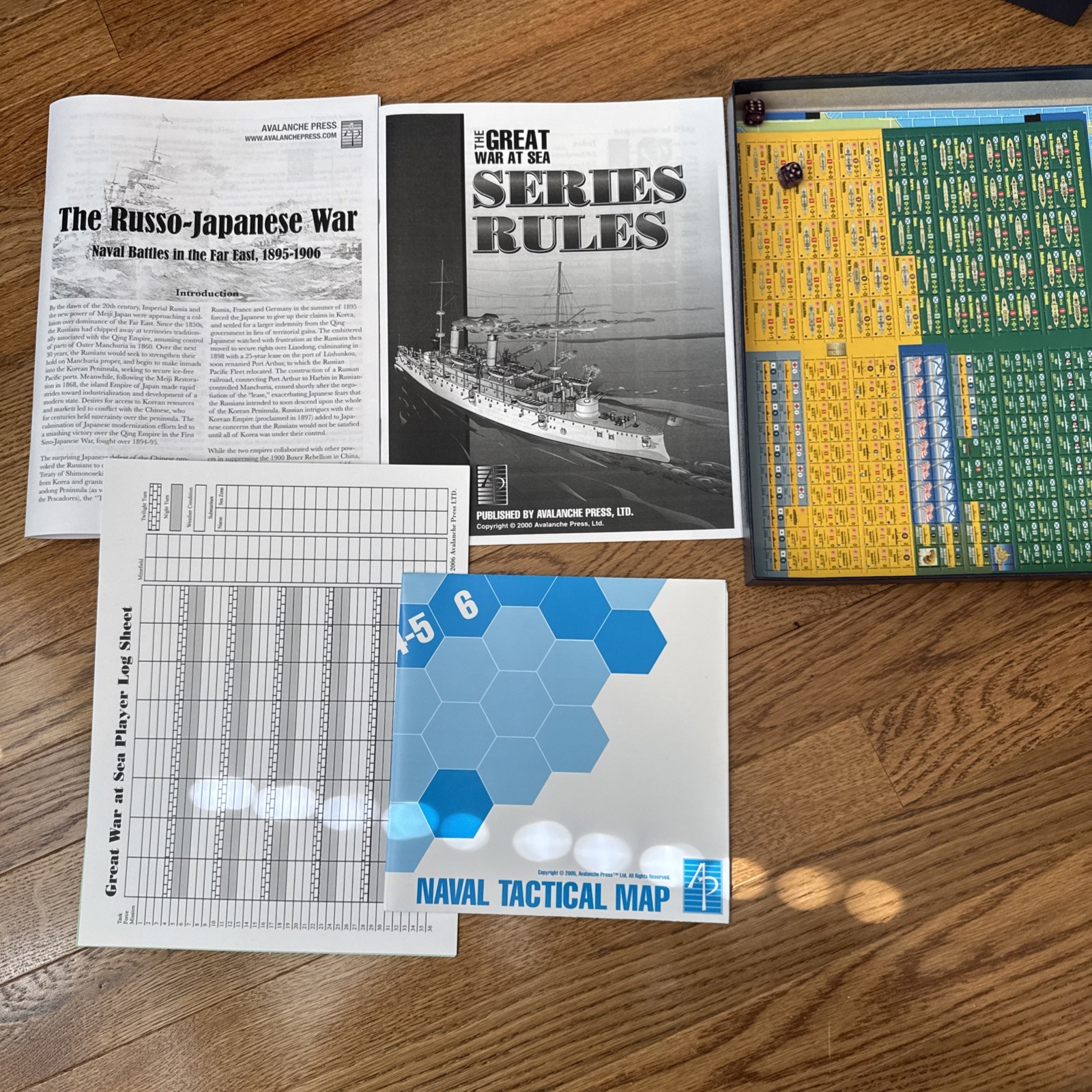 Wargame Great War at Sea #3 – The Russo-Japanese War 1904-1905 (2nd) Box VG+/NM
