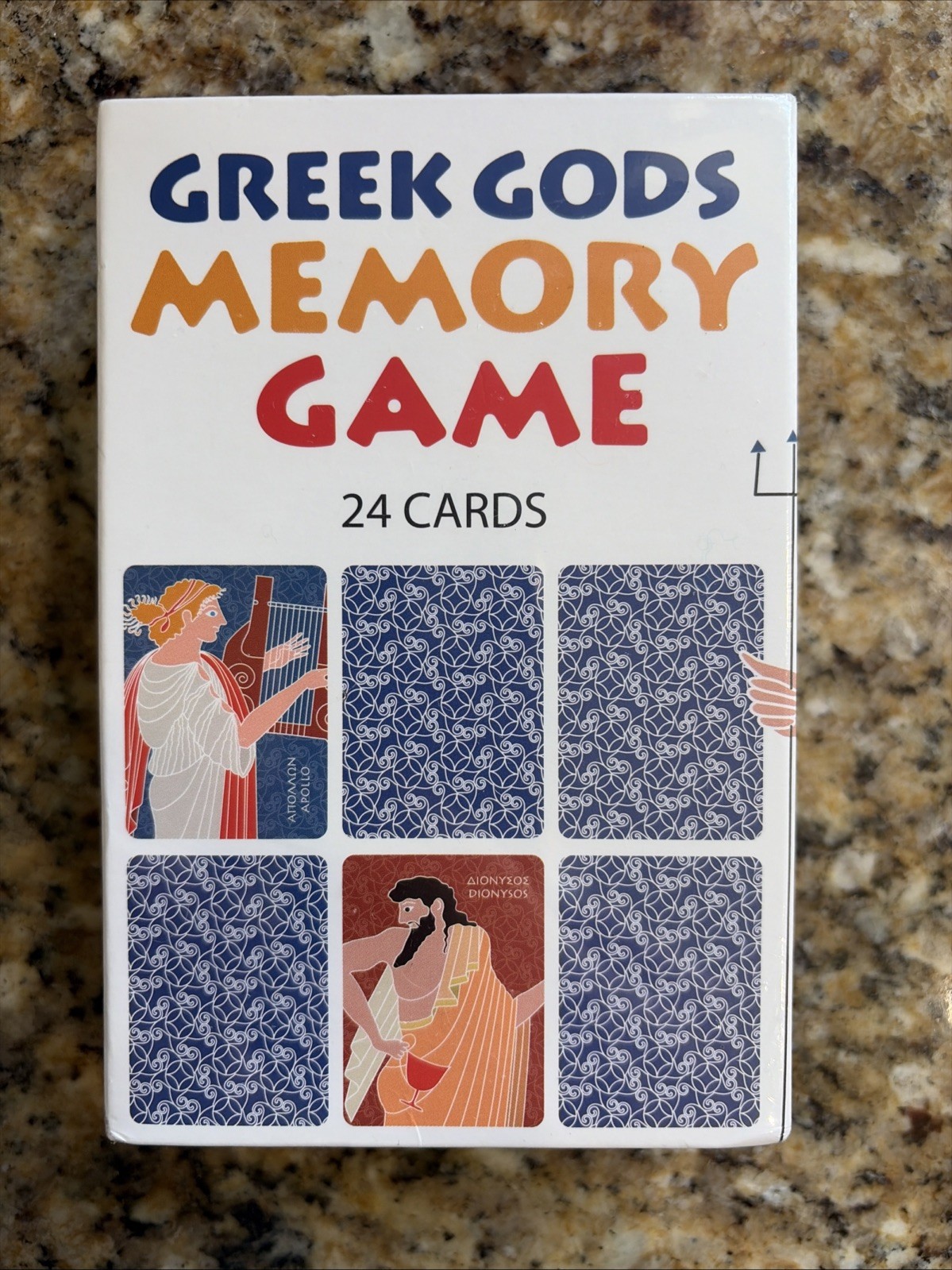 Mediterraneo GREEK GODS MEMORY GAME Mythology Match Card Game NEW SEALED Ages 3+