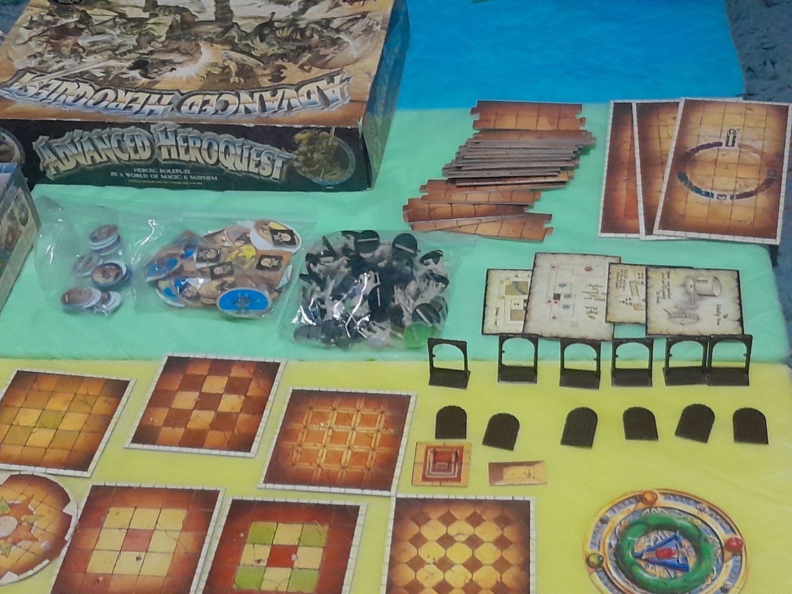 Advanced HeroQuest Games Workshop,EX-NM con,Vintage(OOP) 1990 COMPLETE-READ! 🔥