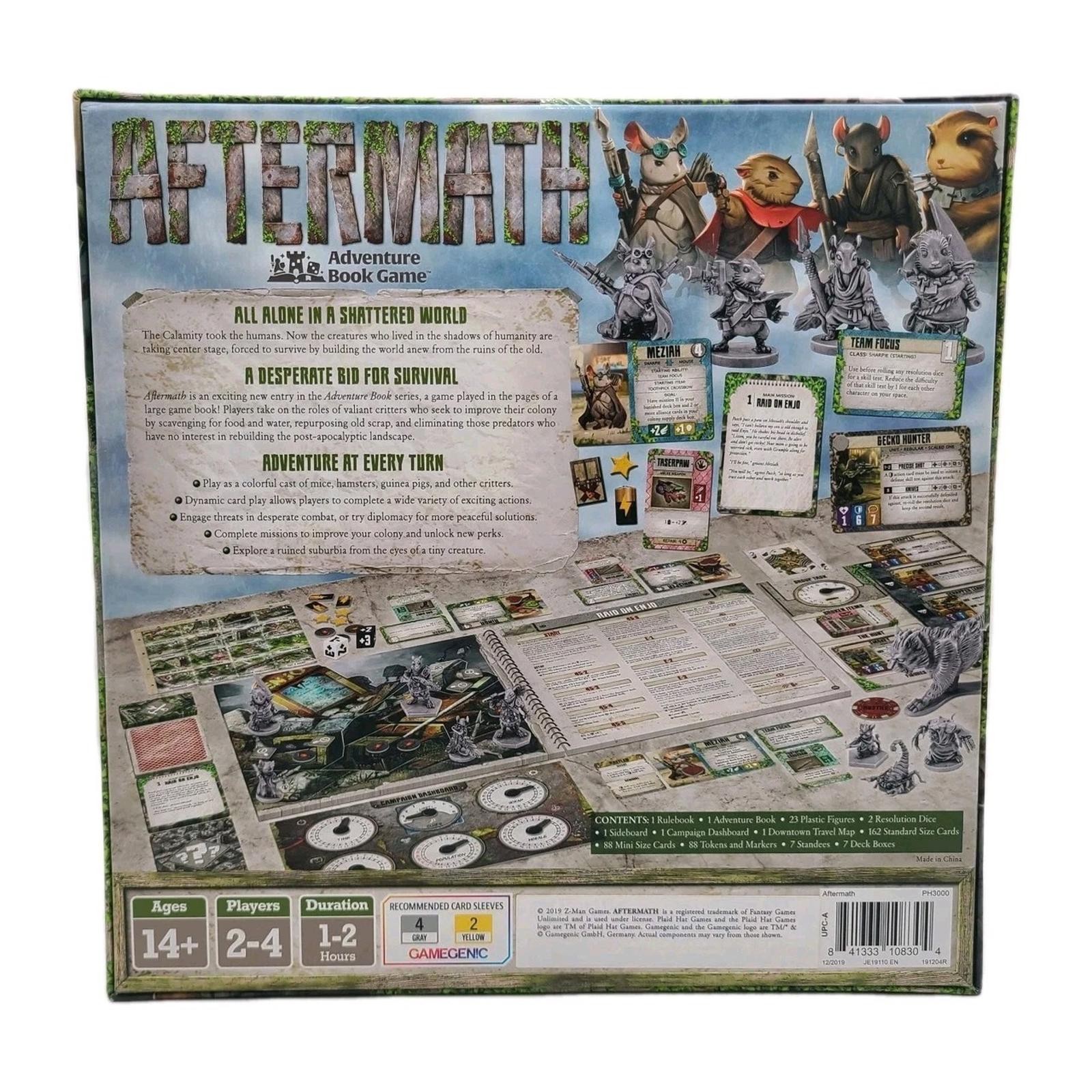 Aftermath Board Game Plaid Hat Games Adventure Book Campaign Miniatures Complete