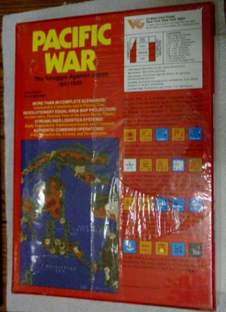 VG Victory Games : PACIFIC WAR game – War Against Japan 1941-45 (SEALED) 1st Ed