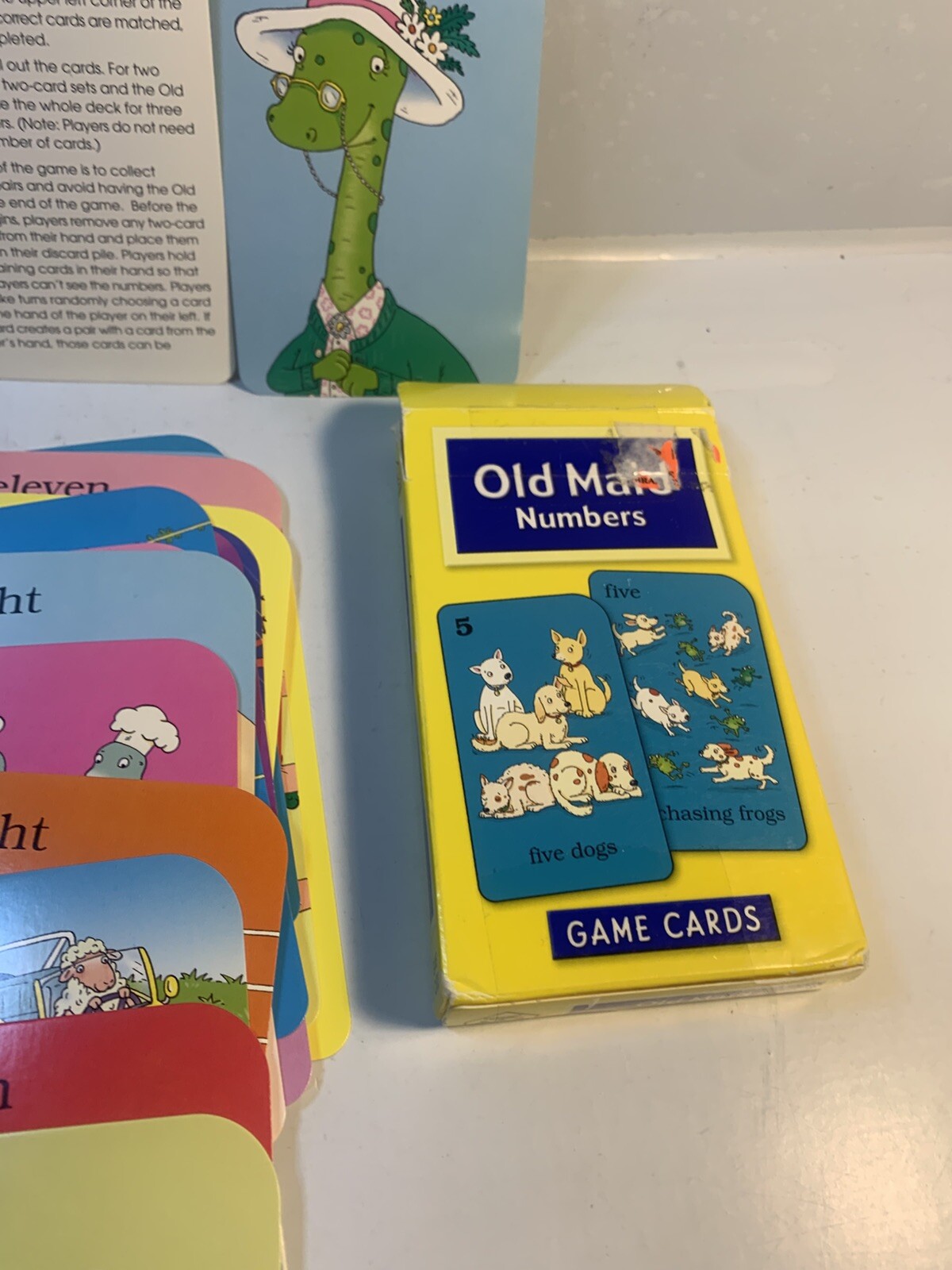 6 Assorted Kids Card Games FLASH CARDS Disney Old Maid Go Fish Vantage Insects