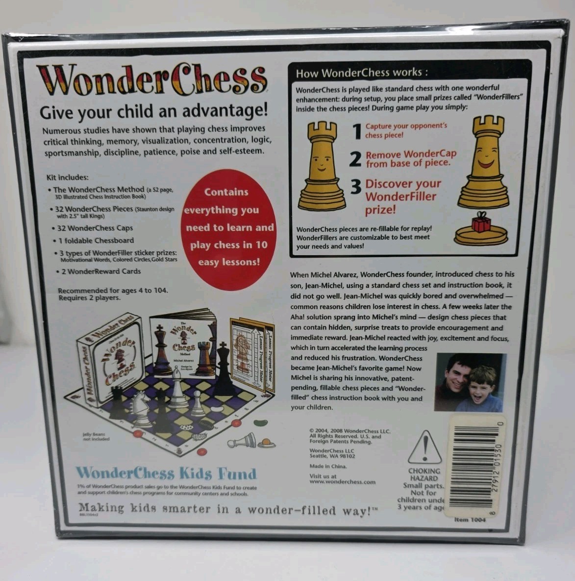 WONDER CHESS – Chess Kit For Kids Award Winner Game NEW Chessboard