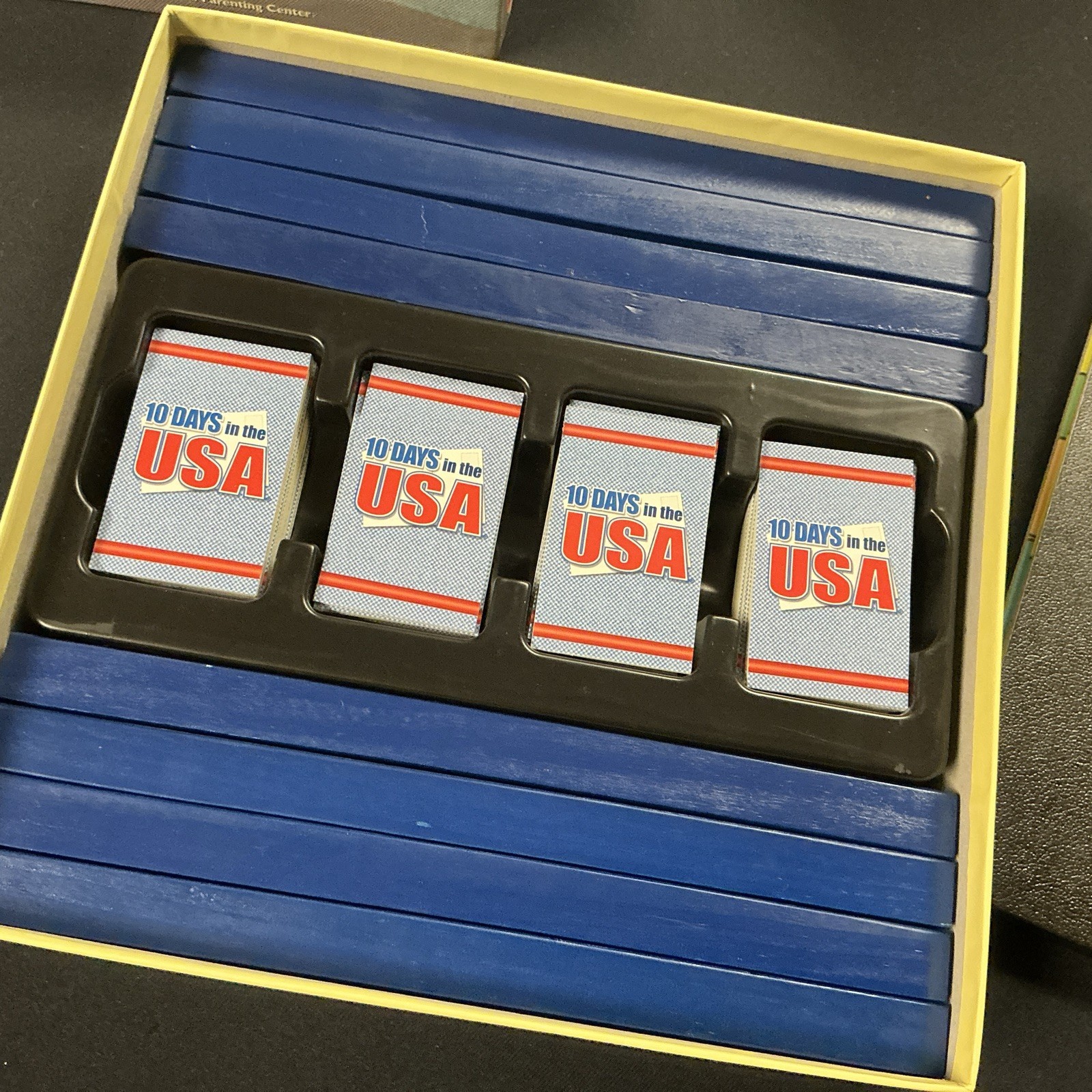 10 DAYS IN THE USA Board Game Out of the Box NEW Open 100% 2004 Alan Moon TEN
