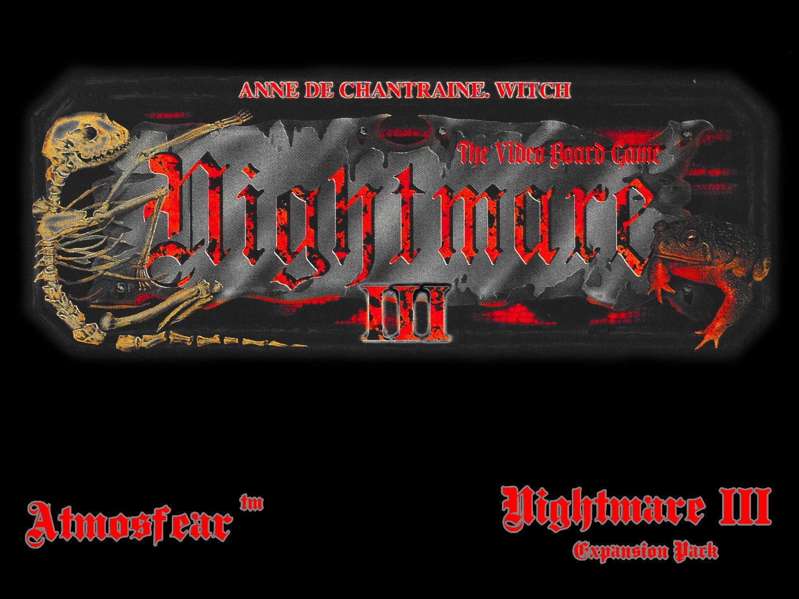 Nightmare I II III & IV / 1 2 3 & 4 Video Board Game Video Tape DVD Combo Pack!