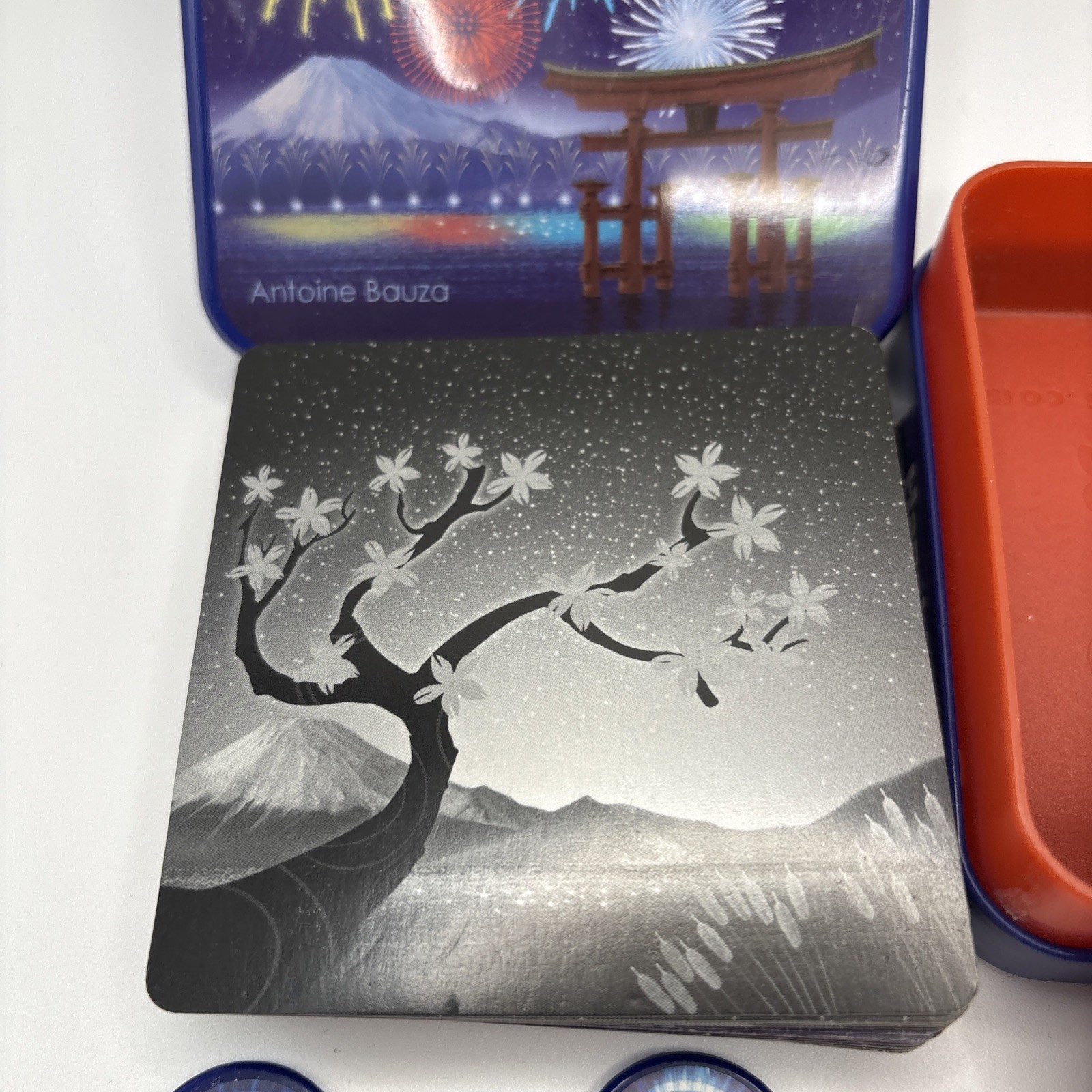 Hanabi Card Game French Edition Antoine Bauza Cocktail Games Blue Tin Complete