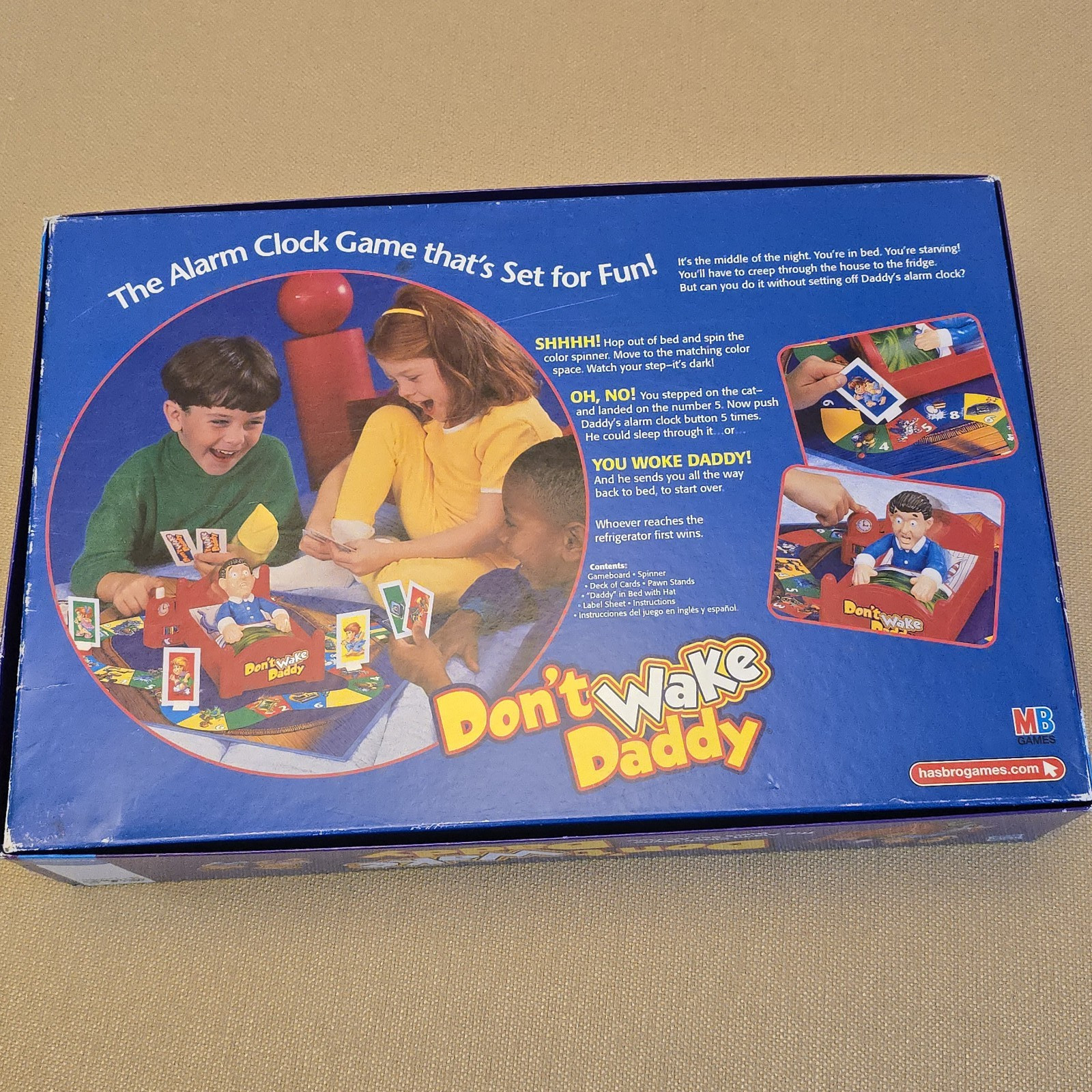 2011 Don’t Wake Daddy Board Game, Milton Bradley, Award Winner, Tested – Works