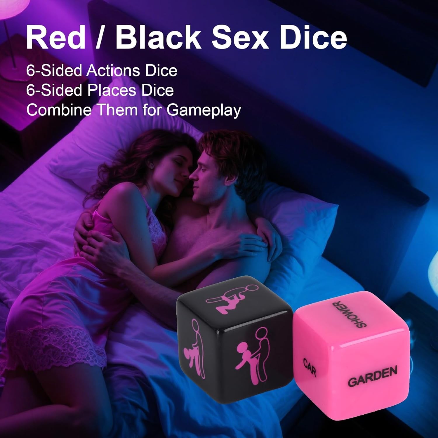 Sex Dice Set, Sex Game Positon Dice Adult Dice Game for Date Night Positions Gam