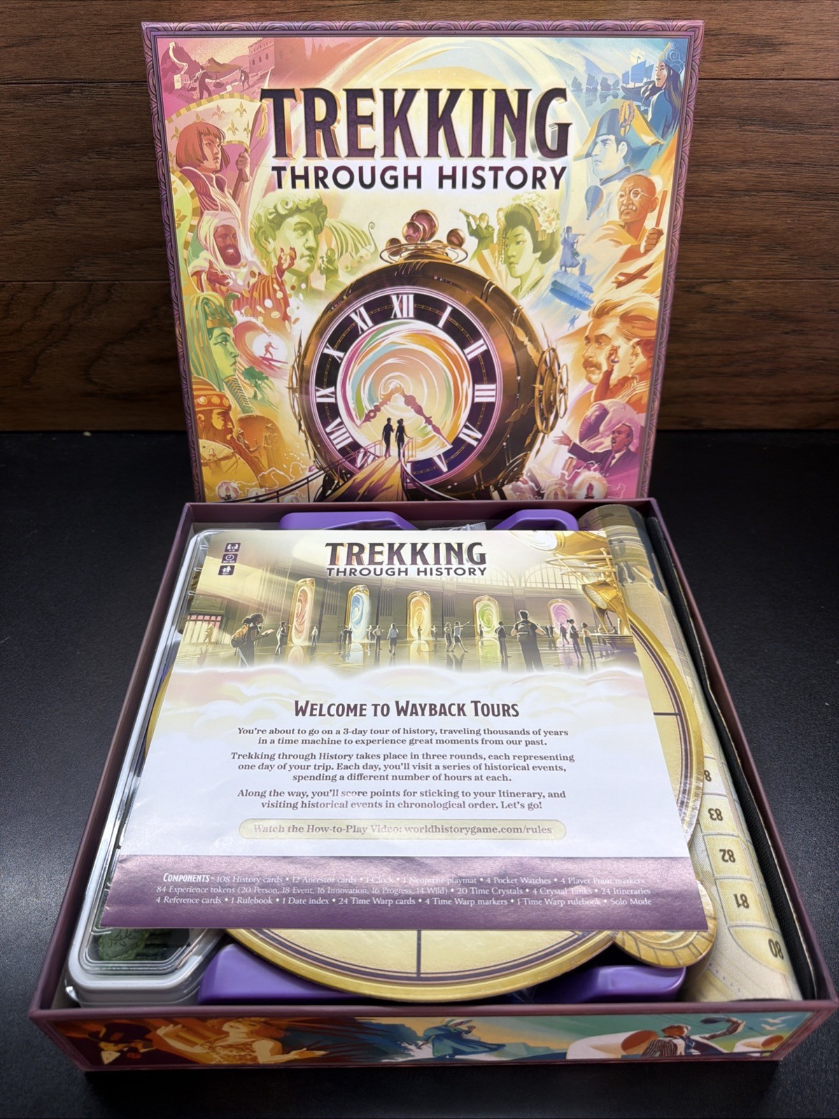 Trekking through History: the Family Board Game – Open Box