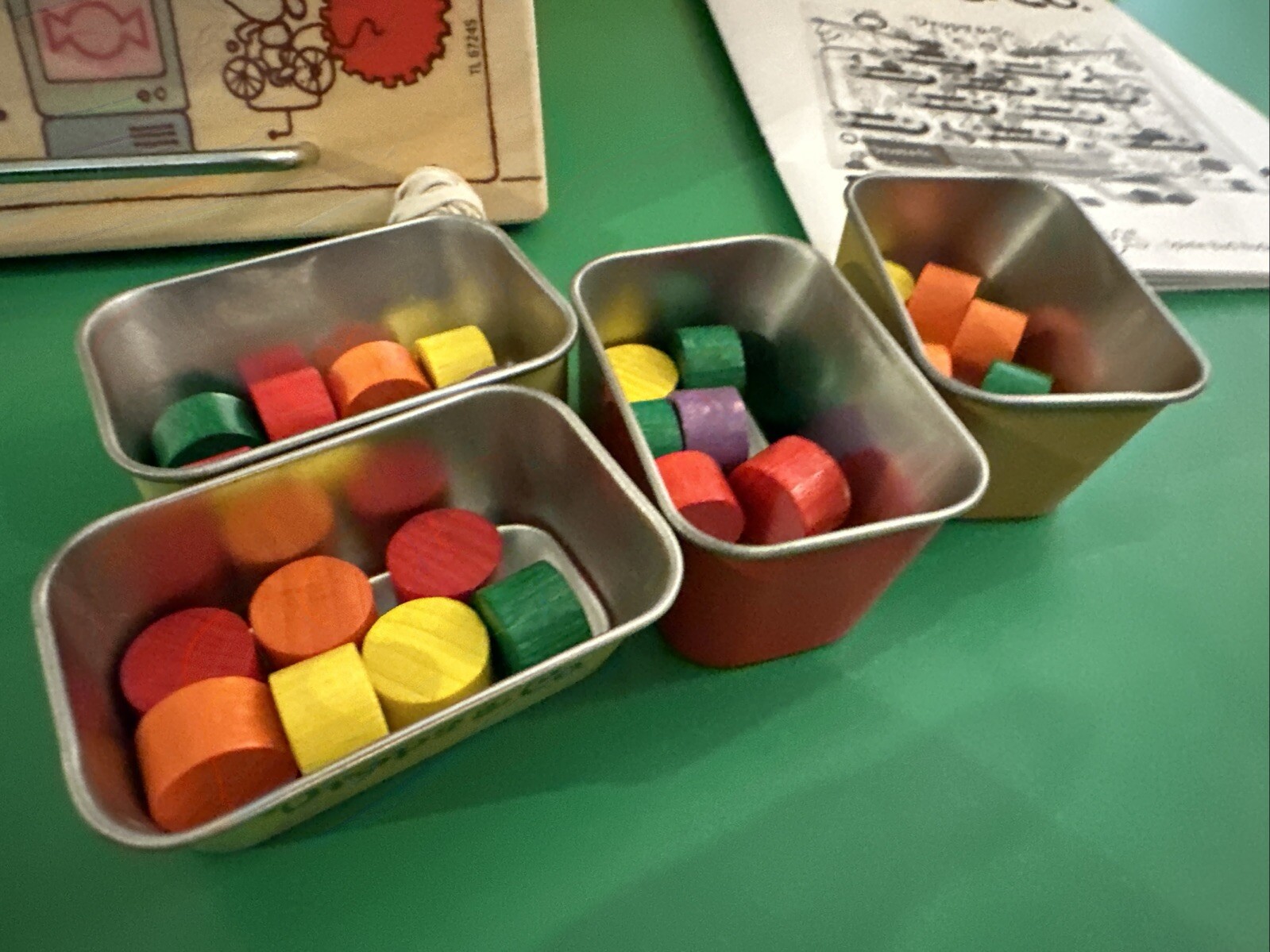 DROPS & CO. GAME BY HABA, VERY RARE, QUALITY WOOD COMPONENTS Incomplete *READ*