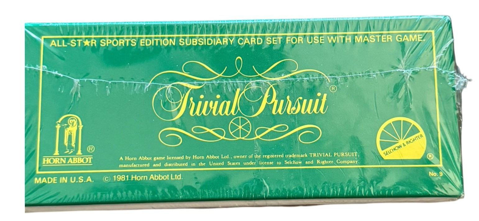 All Star Trivial Pursuit Sport Edition Game Card Sub. Set Vintage 80s NEW SEALED