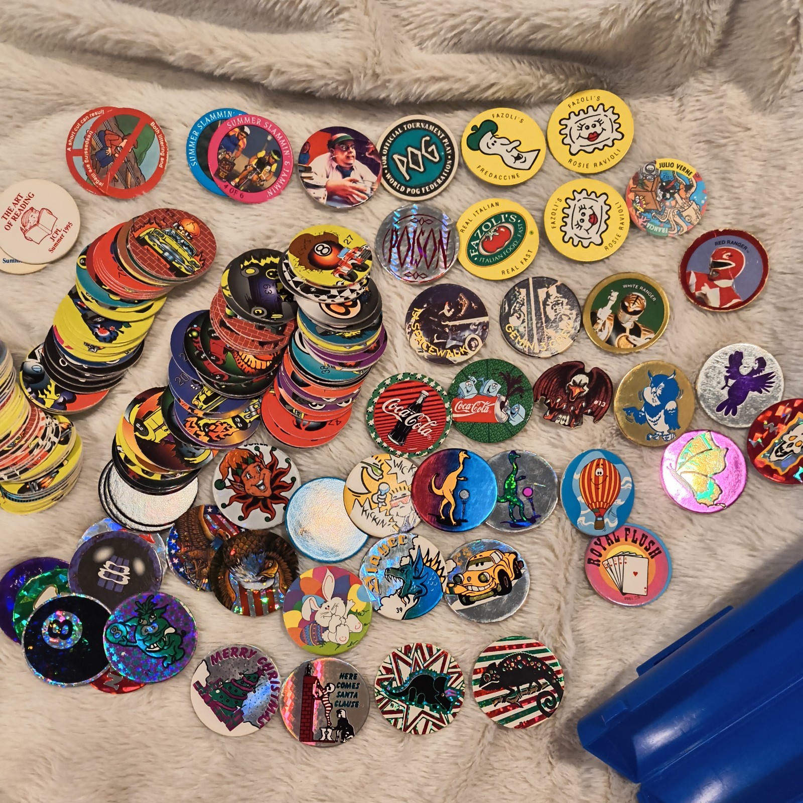 180+ |VG Variety| Vintage/1990’s Pogs Collection-Includes rare promos-See pics!!