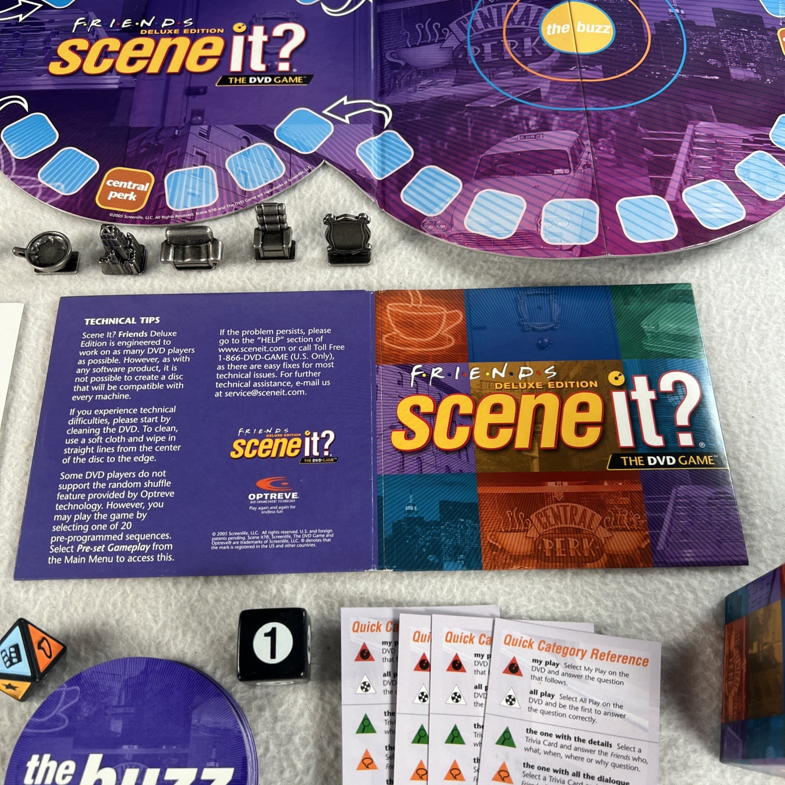 Friends Scene It DVD Game Deluxe Edition COMPLETE ScreenLife 2005 TV Show Trivia