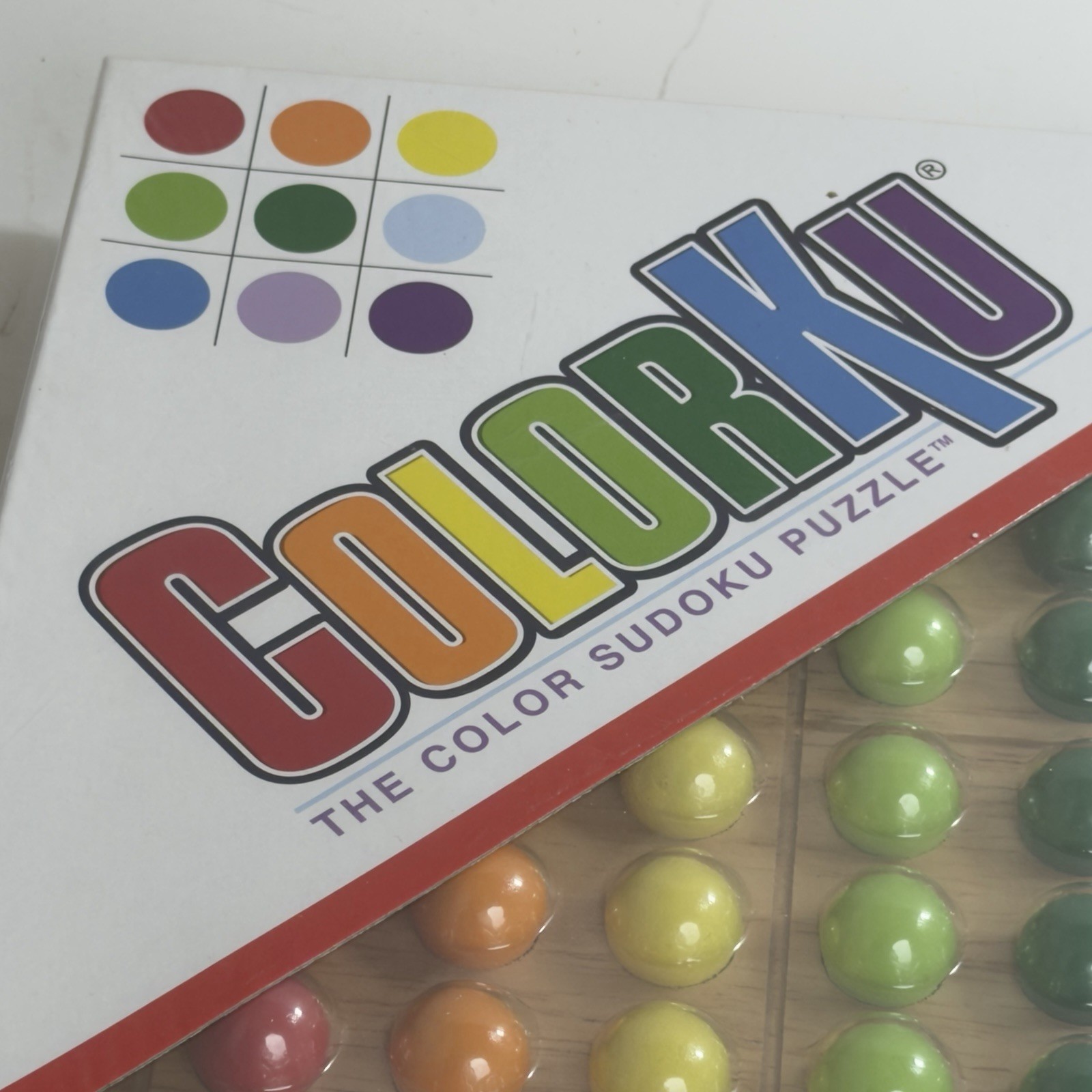 ColorKu Sudoku in Color Solid Wood Strategic Puzzle Game w/ Solutions NEW