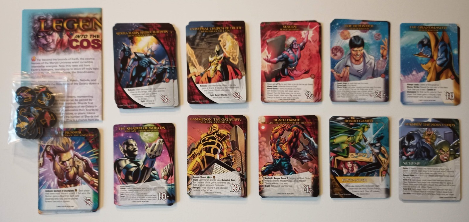 Marvel Legendary Into The Cosmos Expansion Custom Dividers