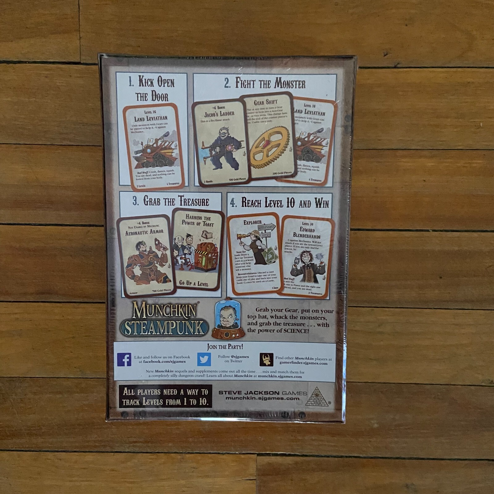 Munchkin Steampunk Card Game by Steve Jackson Sealed 1st Ed 1st Printing 1531