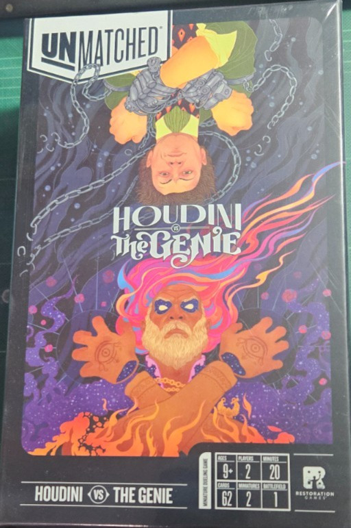 Houdini vs The Genie Restoration 2 Player Board Game- NIS