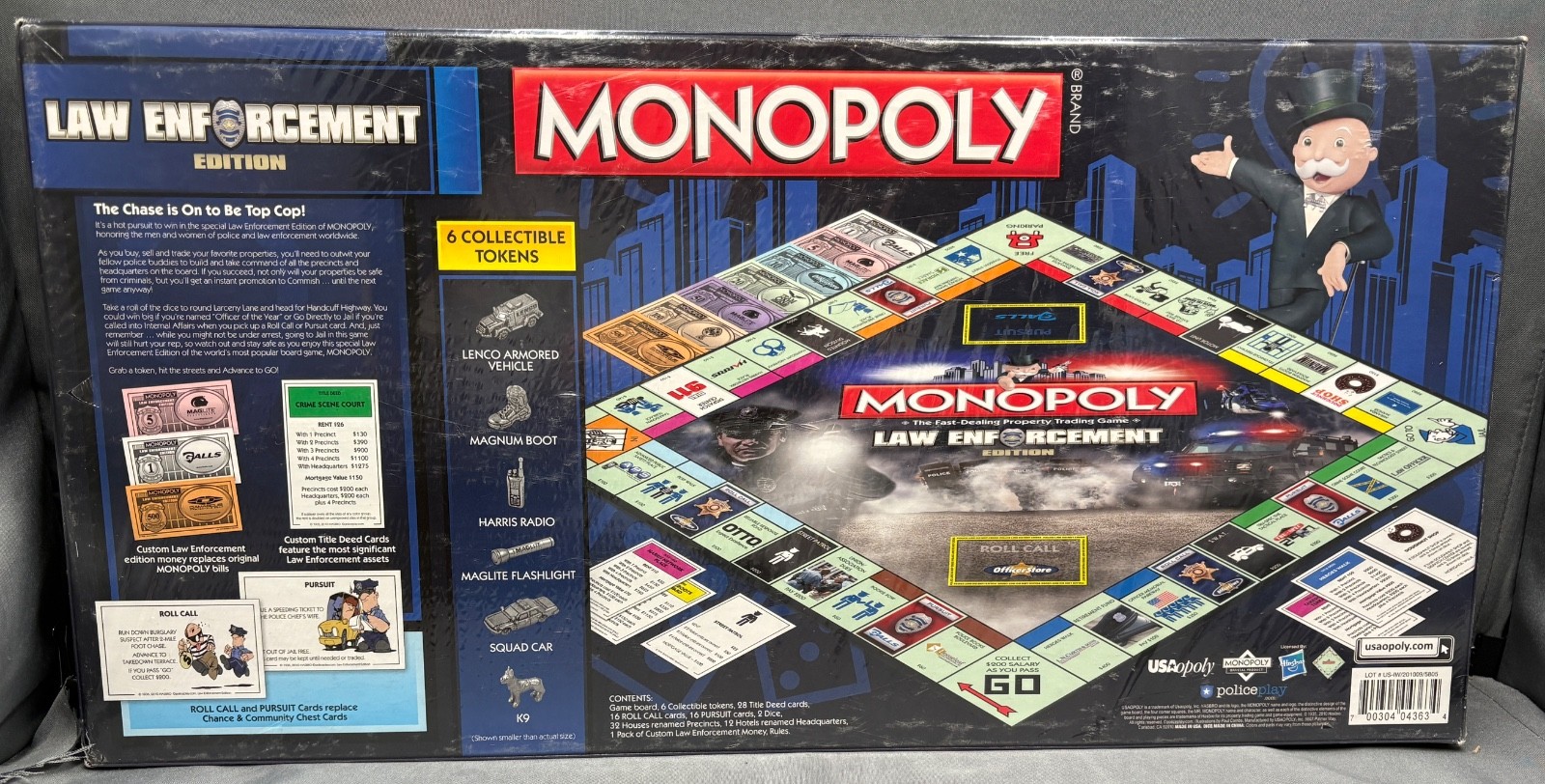 Rare Sealed Monopoly Law Enforcement Police Board Game (Box Wear See Photos)