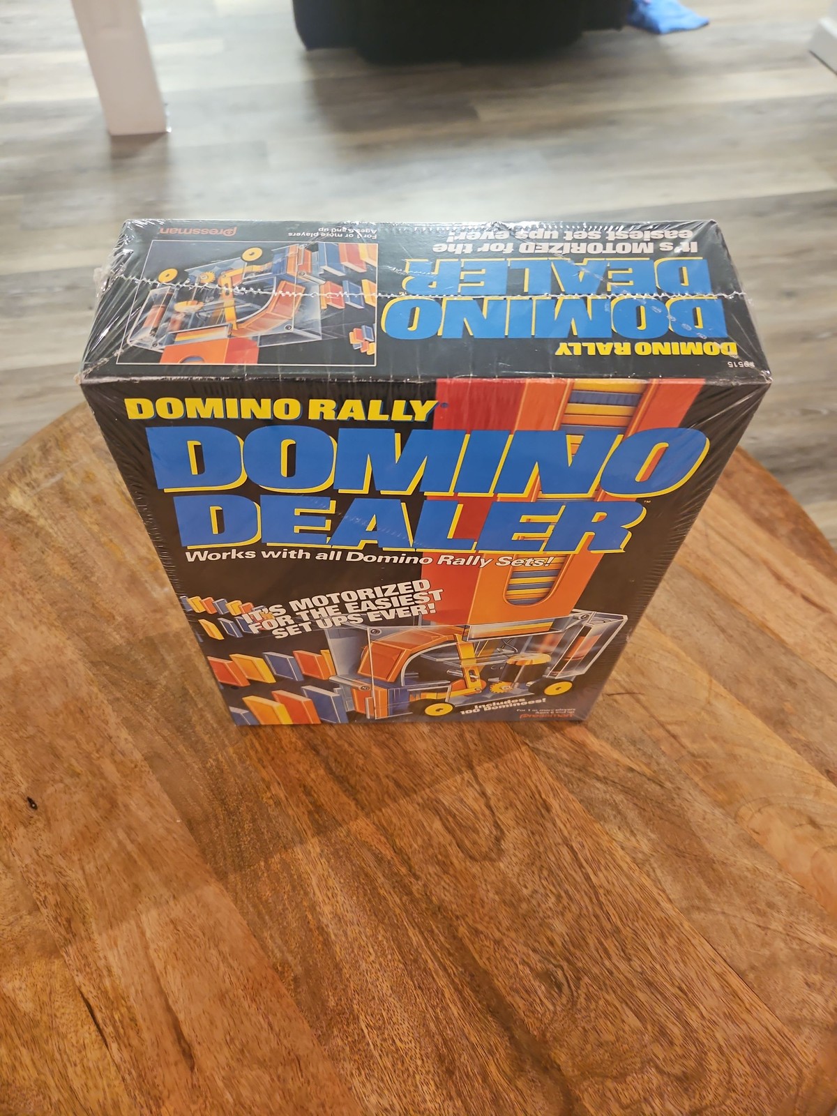 Pressman Domino Rally Motorized 1992 W/ 100 Dominoes CIB Sealed