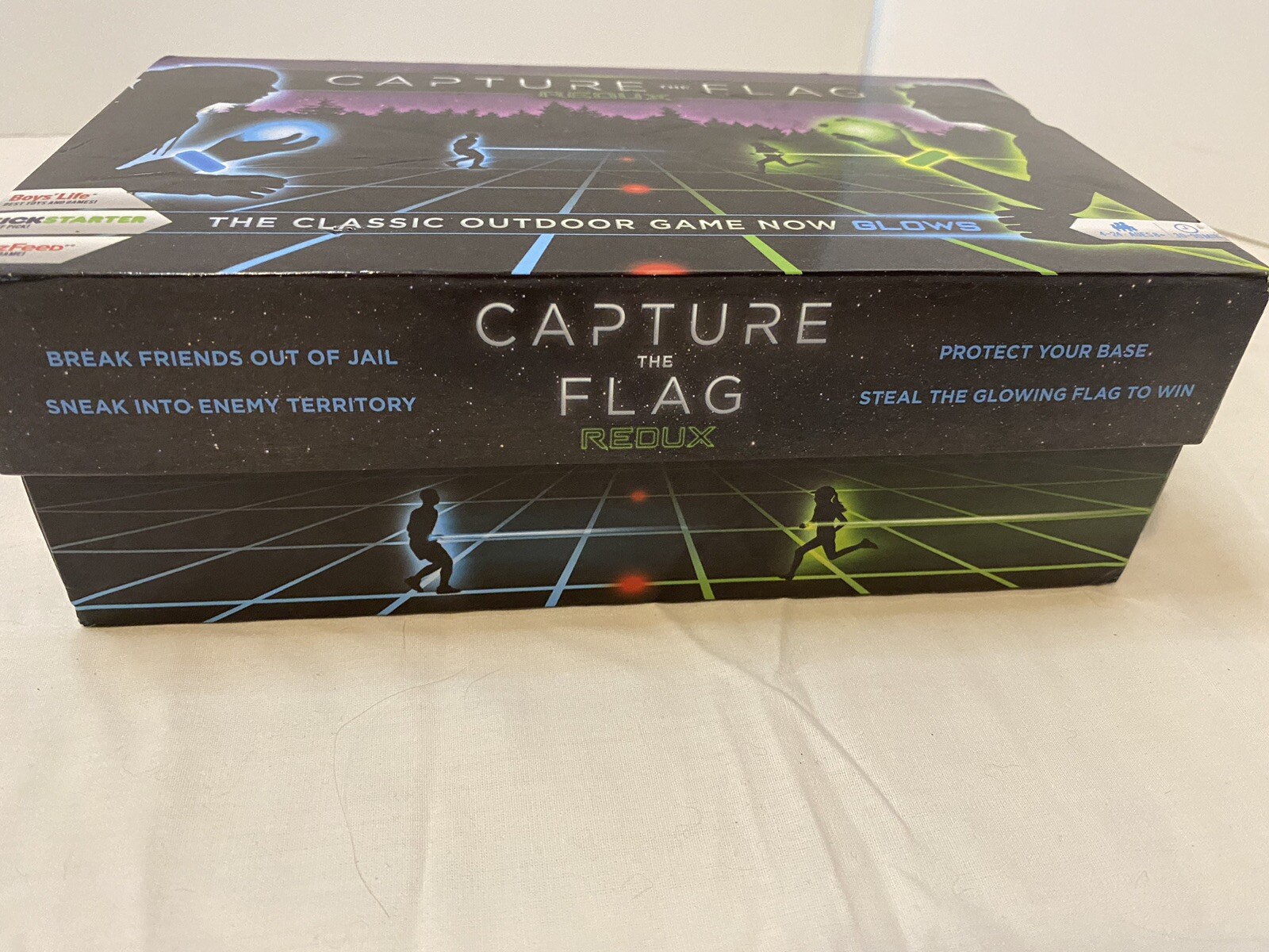 CAPTURE THE FLAG REDUX Original Glow In The Dark Outdoor Game-Complete