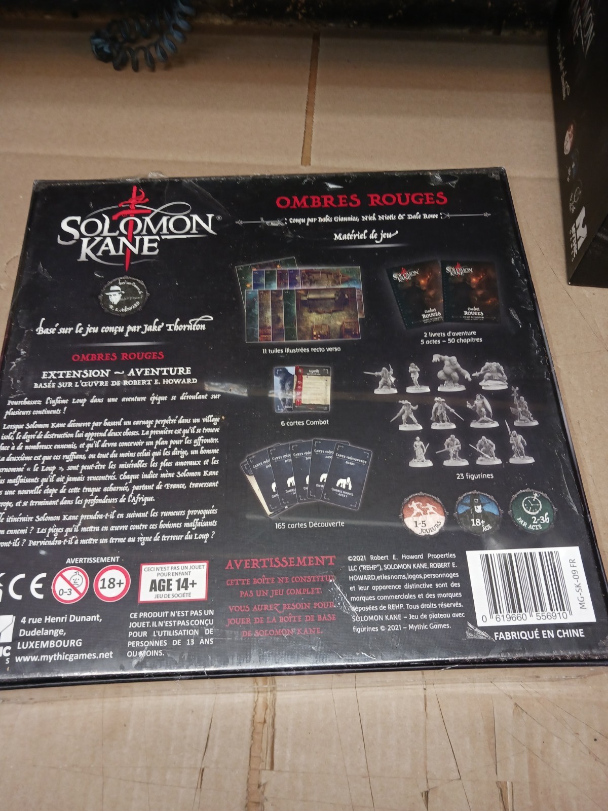 Solomon Kane Board Games- Puritan Pledge & Red Shadows. Both New. In French.