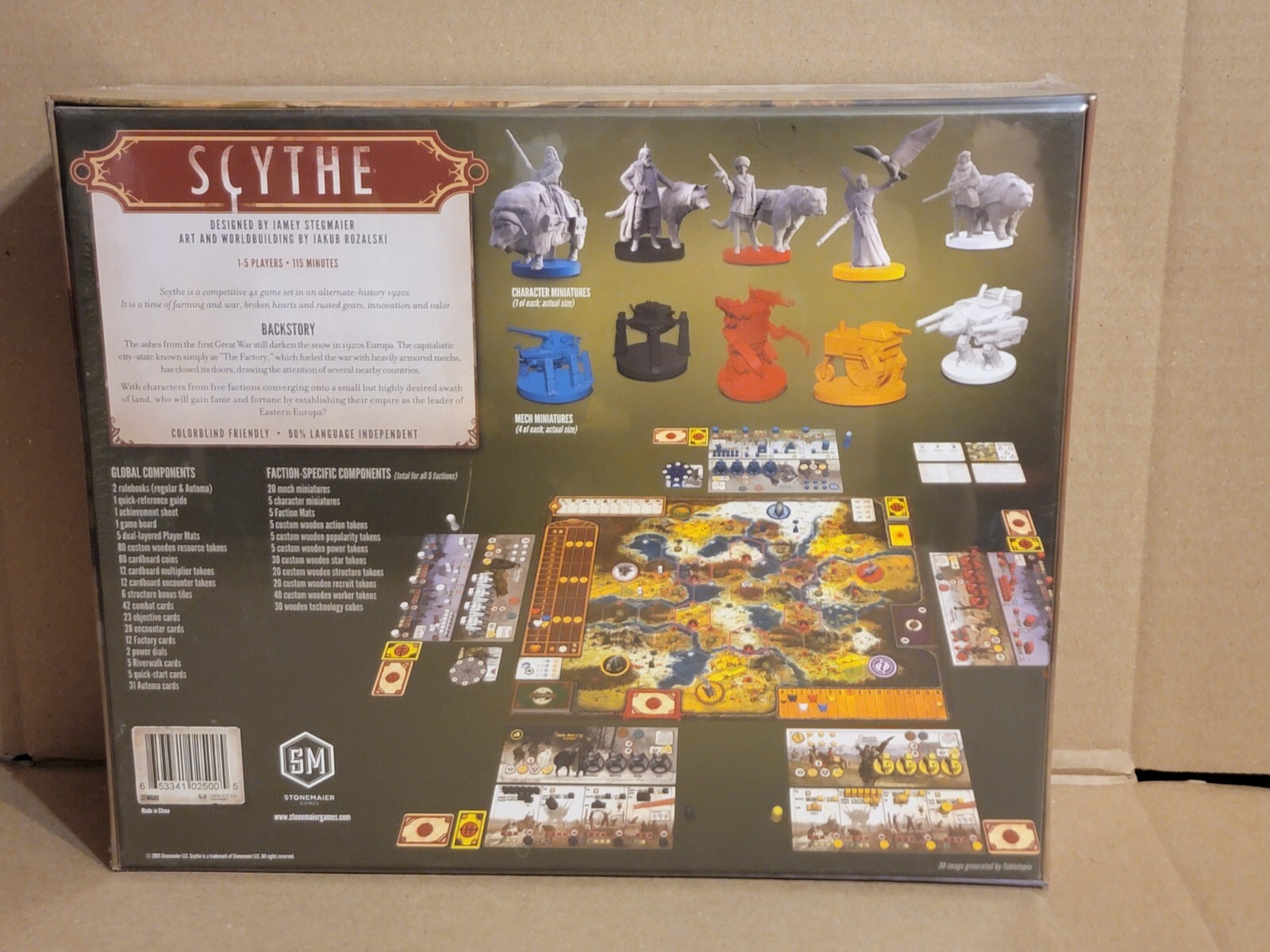 Stonemaier Games Scythe Board Game – STM600 1-5 Players Brand New Sealed