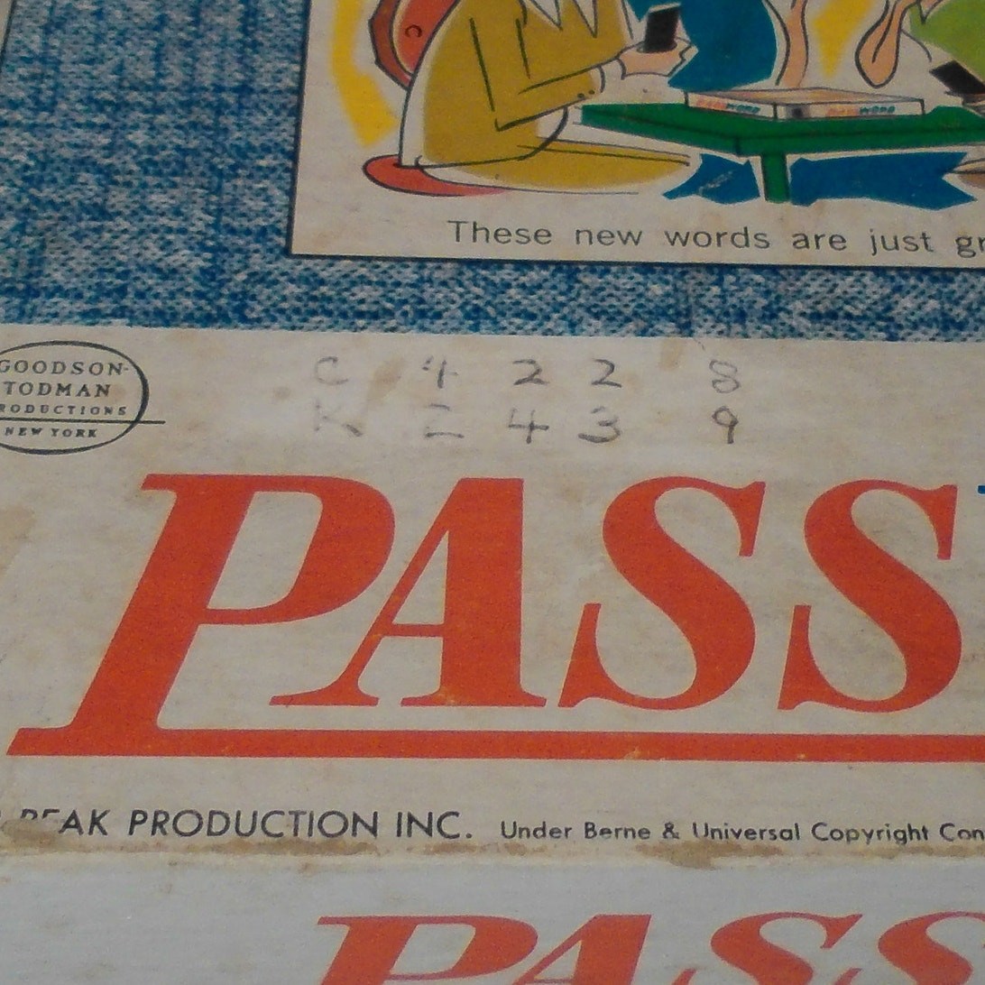 1962 Password Game Volume Two Milton Bradley #4260 w/Extras READ