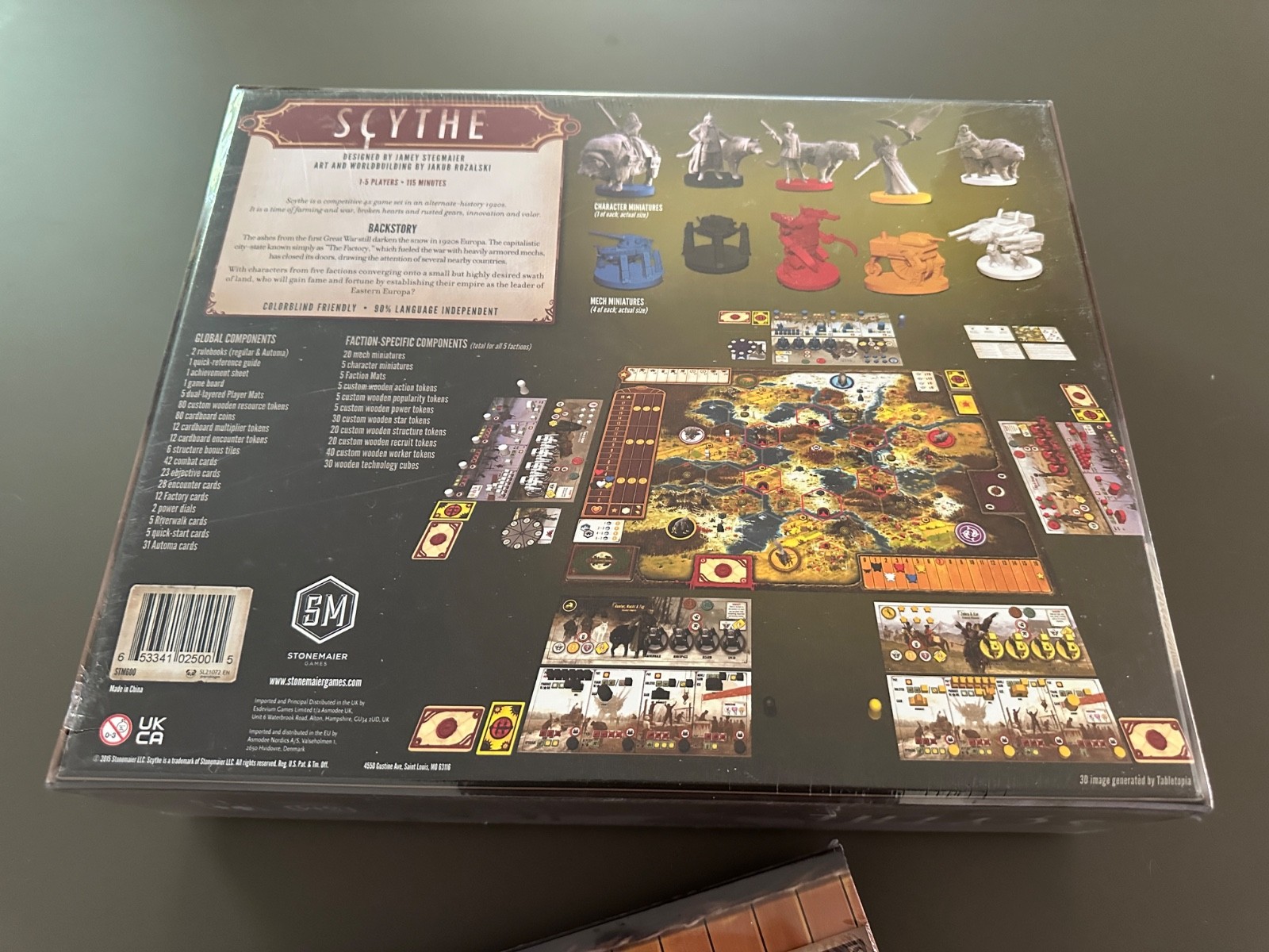 Scythe Board Game & Modular Board Expansion Stonemaier Games Factory Sealed Box
