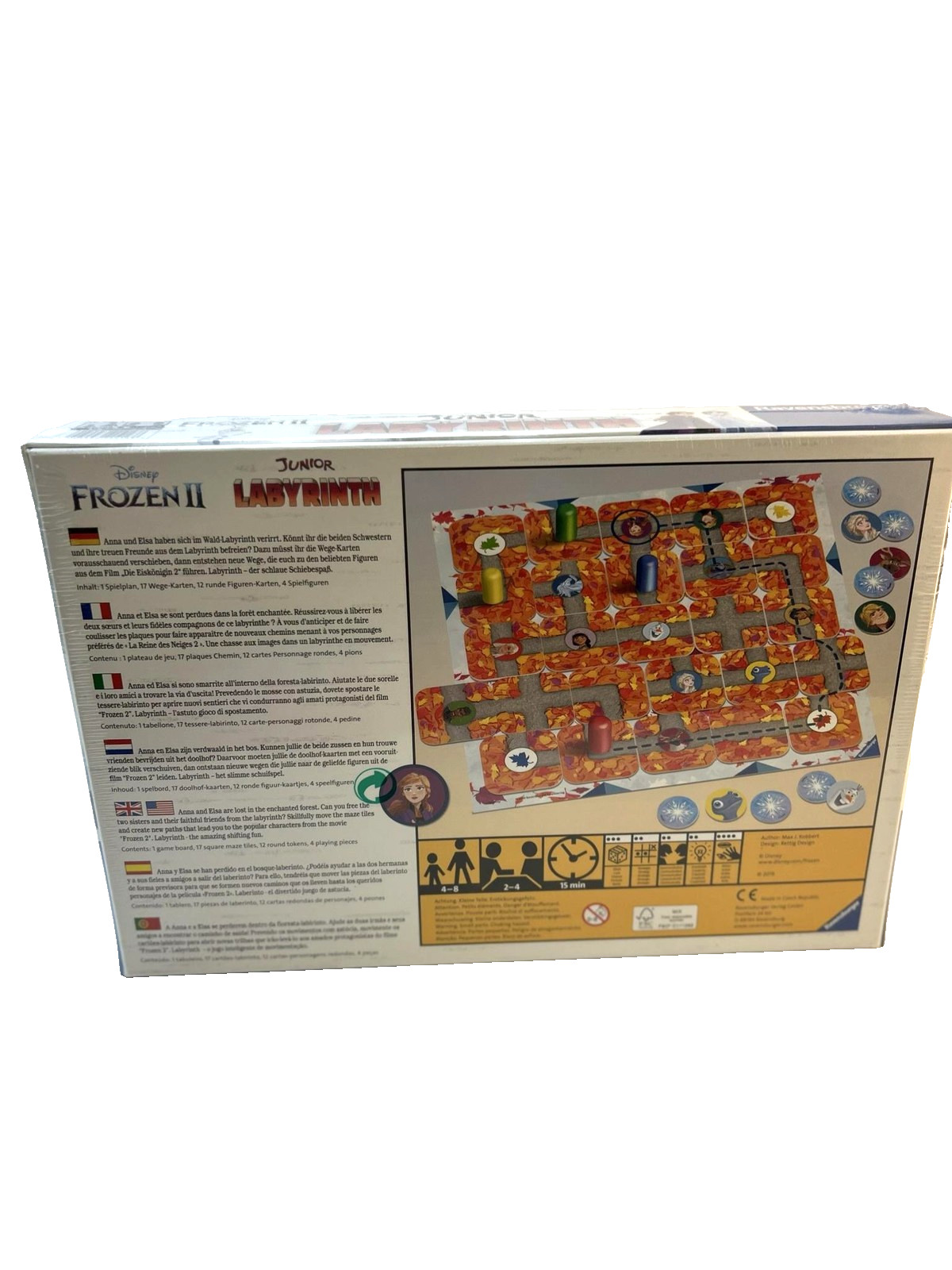 Ravensburger Disney Frozen II Junior Labyrinth Maze Board Game 2-4 Players New
