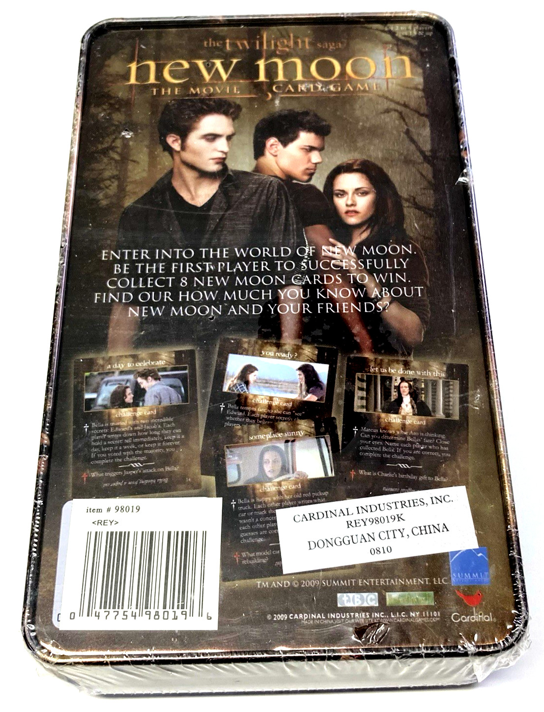 Twilight The Movie Card Game, 2 to 4 Players,Age 13 +, Family, Tin,New,Free Ship