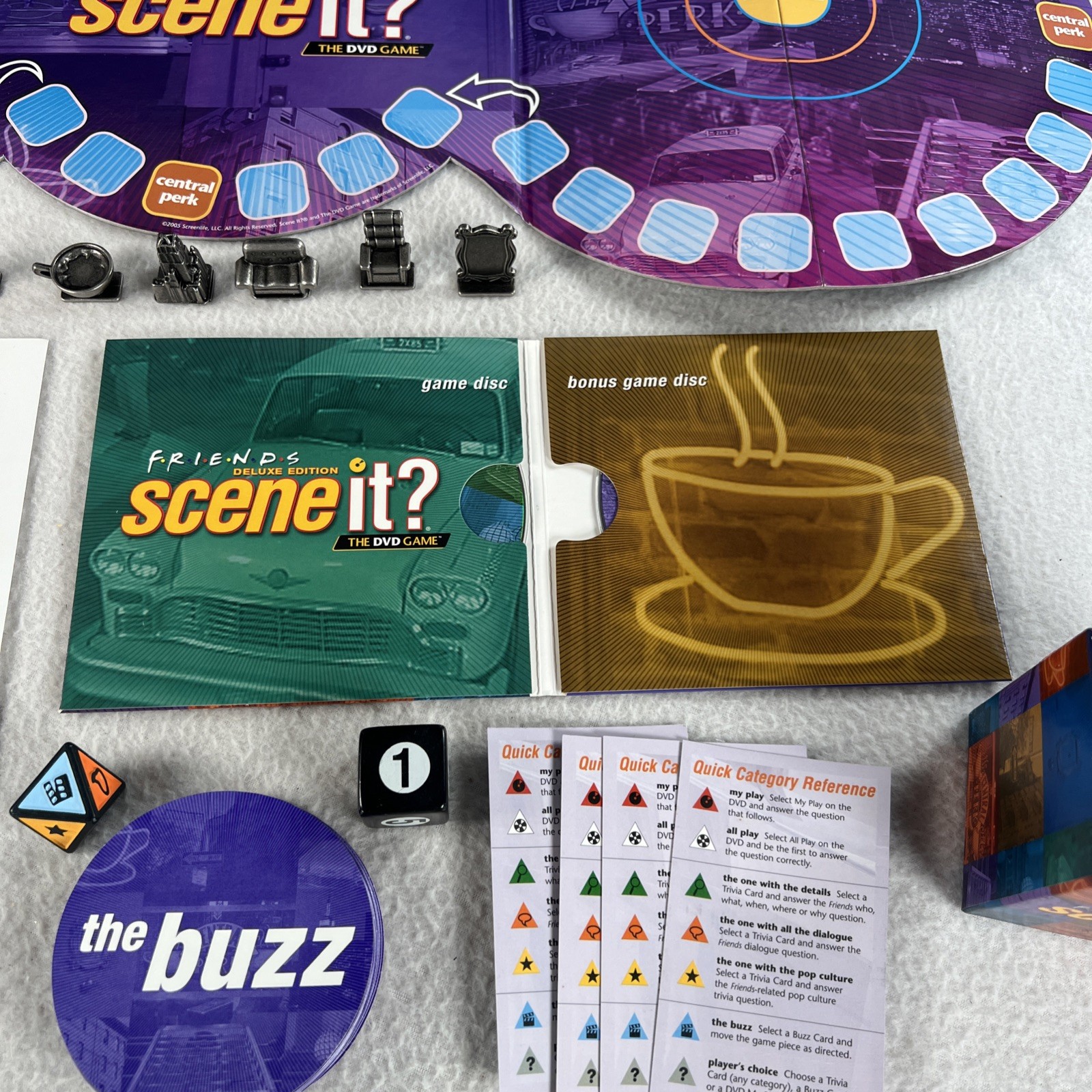 Friends Scene It DVD Game Deluxe Edition COMPLETE ScreenLife 2005 TV Show Trivia