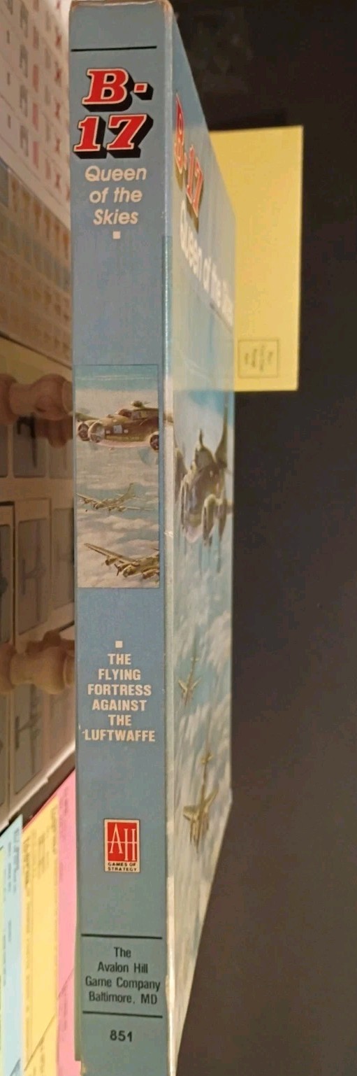 The Avalon Hill Game Company B-17 Queen Of The Skies Parts Only Box