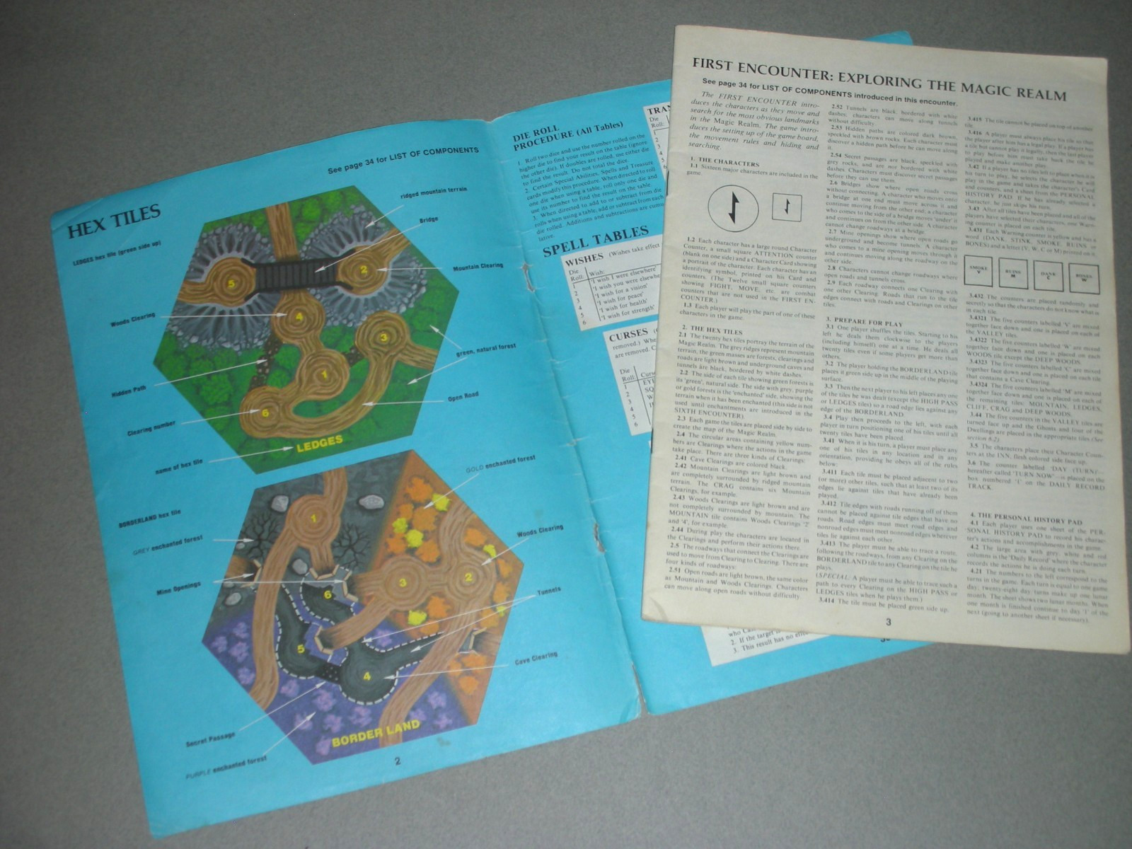 Magic Realm Board Game – First Edition Box Set – Errata and Misprints – Verified