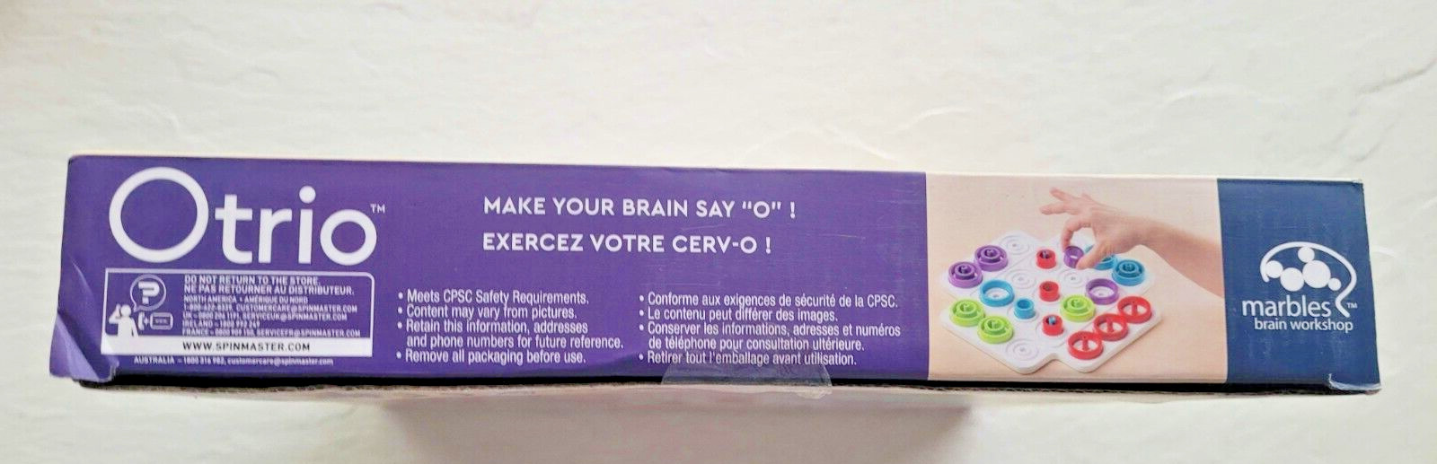 Otrio Game Marbles Brain Workshop Complete French English Instructions Award Win