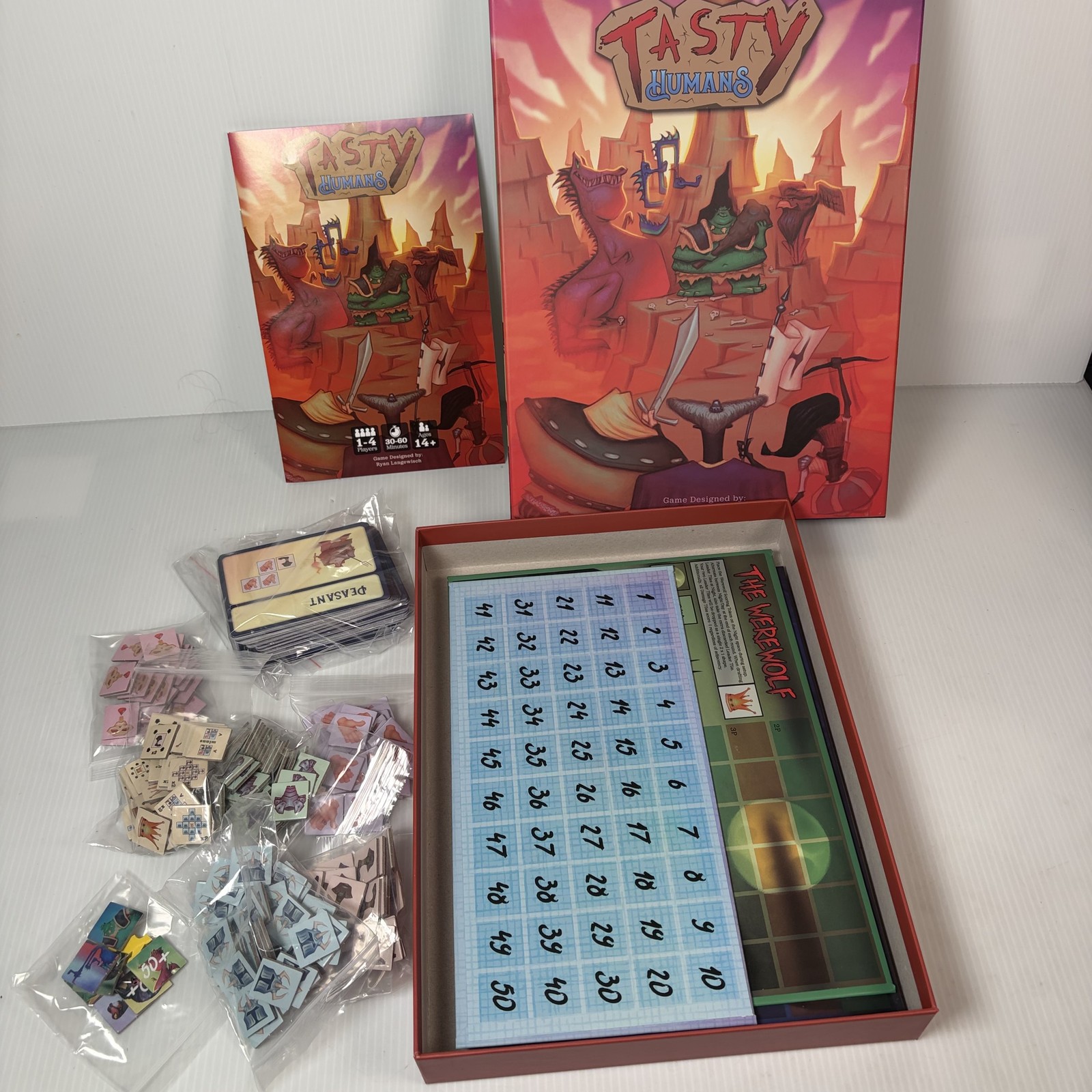 Tasty Humans Board Game by Pangea Games – Tile-Laying Strategy 1-4 Players Ages