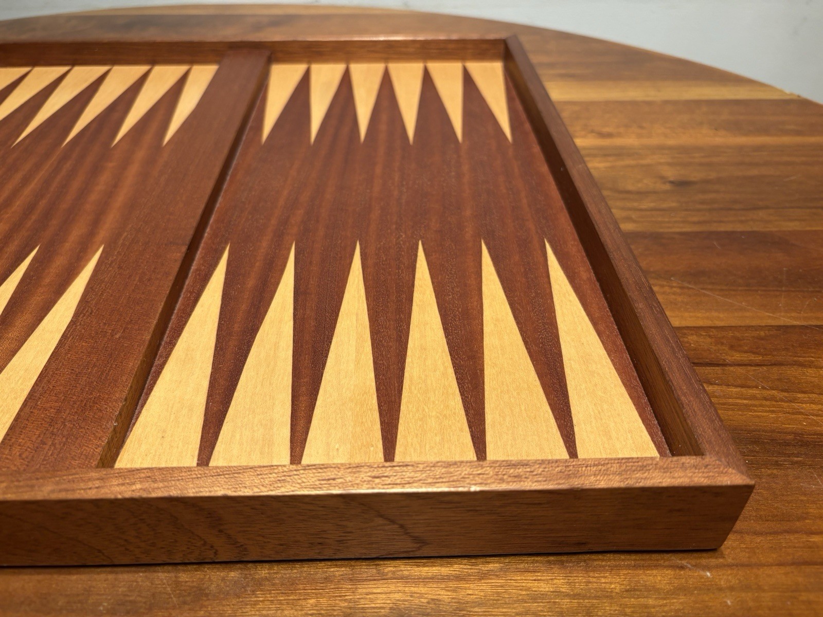 German Handmade Wooden Backgammon Set – Complete – Andreas Kölsch