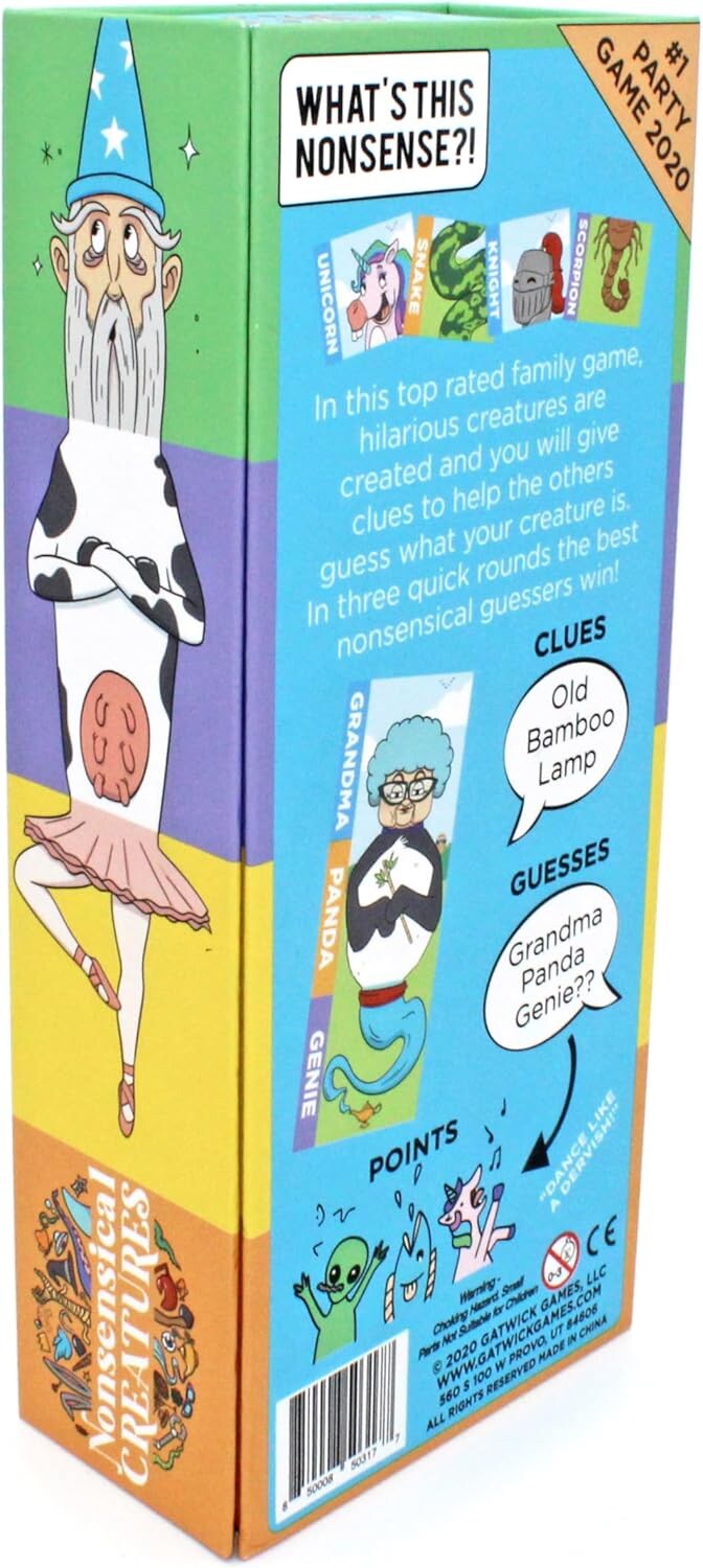 Curious Creative Creature Inventing Game Kids & Adults Family Board Games Night